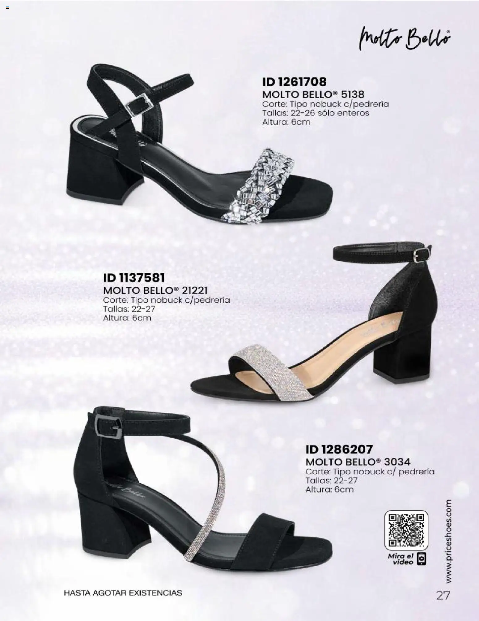 Nuevas ofertas de Price Shoes válidas en toda la República Mexicana desde el 23.04.2026. ¡Encuentra las mejores ofertas en Price Shoes catálogo Sandalias Fiesta & Vestir! | Página: 27 | Productos: Video