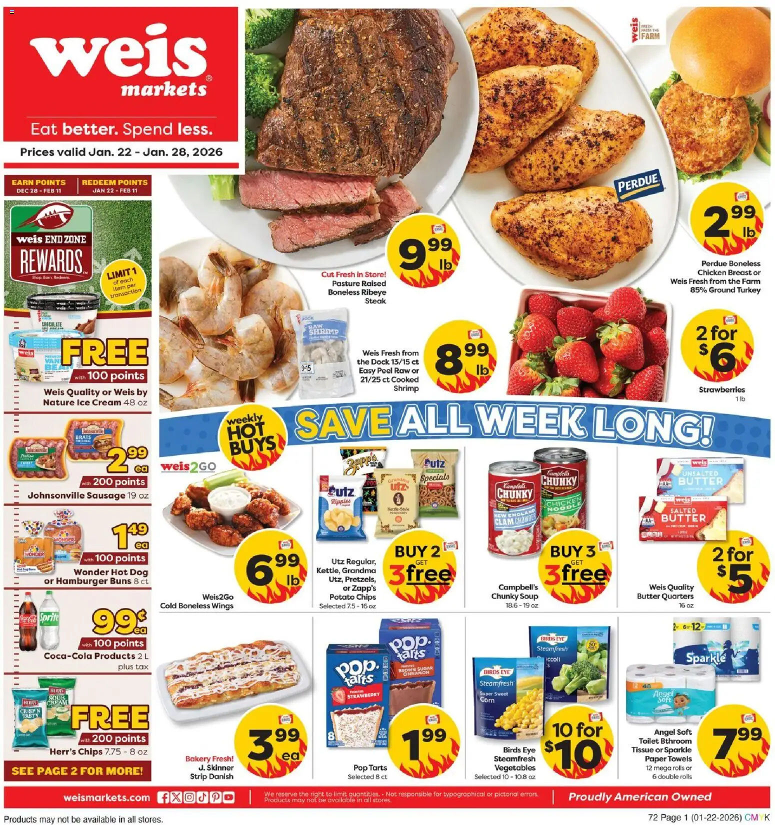 Weis Weekly Ad - valid from 22.01.2026 | Page: 1