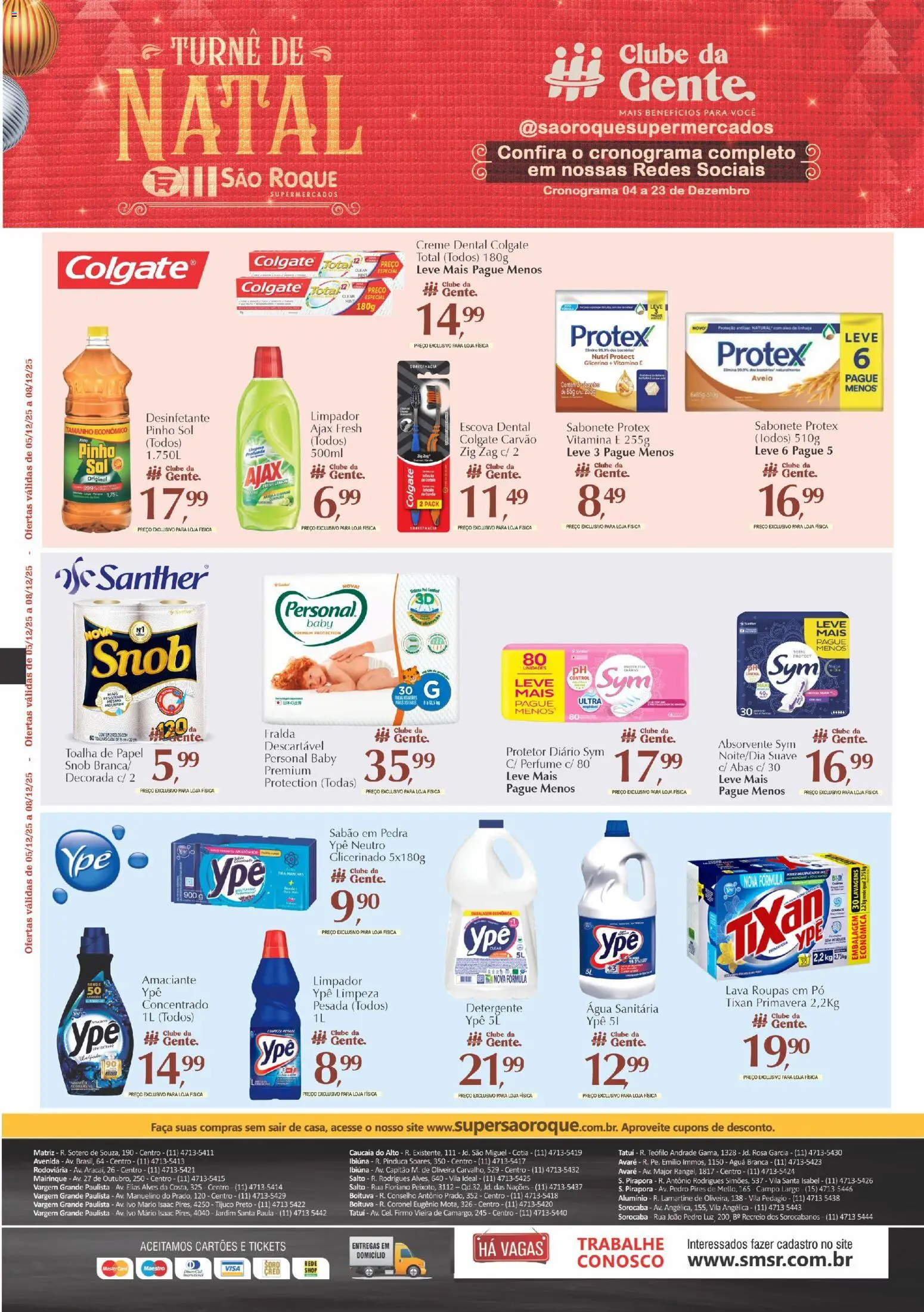 São Roque Supermercados Folheto - válido de 05.12.2025 | Página: 7 | Produtos: Pó, Escova, Aveia, Água sanitária