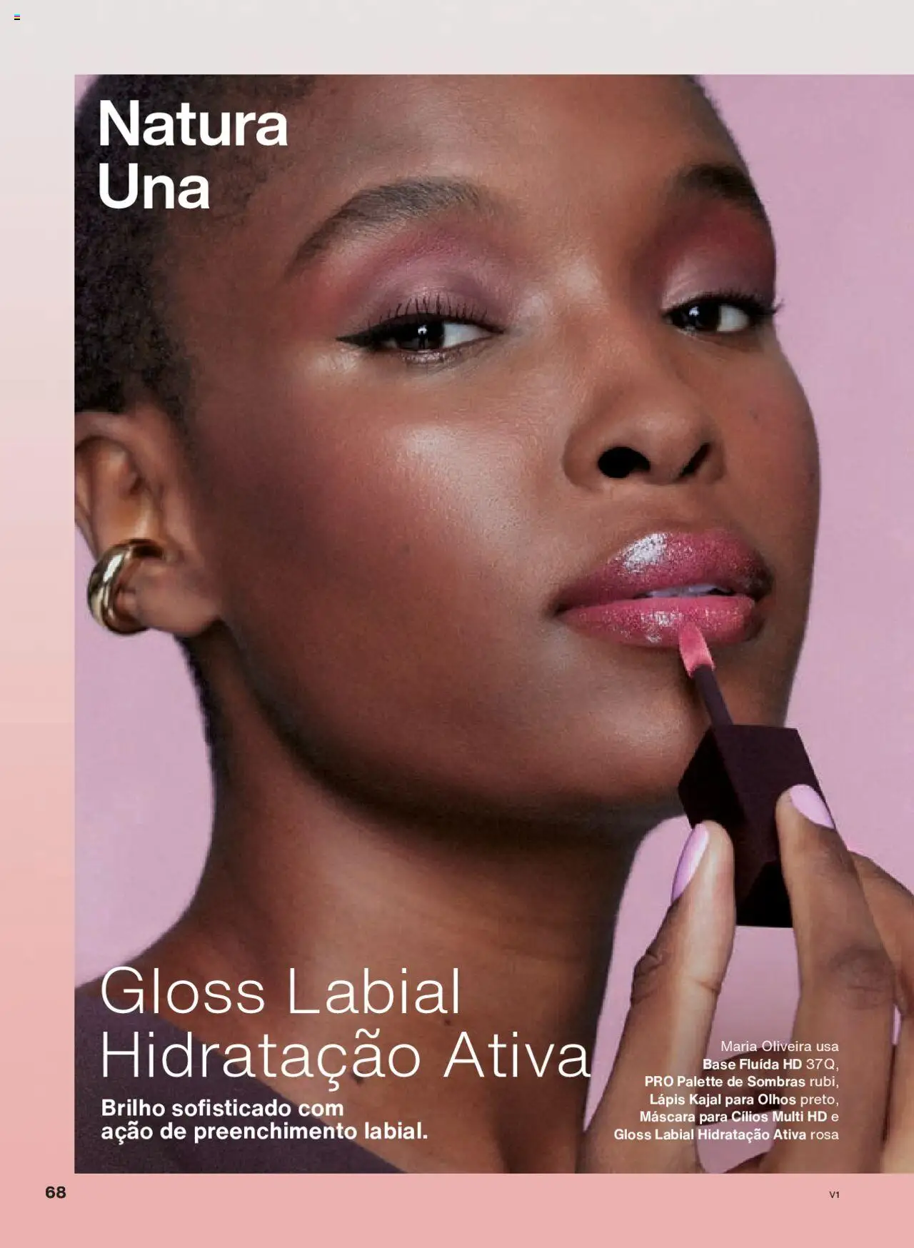 Natura Folheto - válido de 18.08.2025 | Página: 68 | Produtos: Máscara para cílios, Gloss labial, Lápis, Base