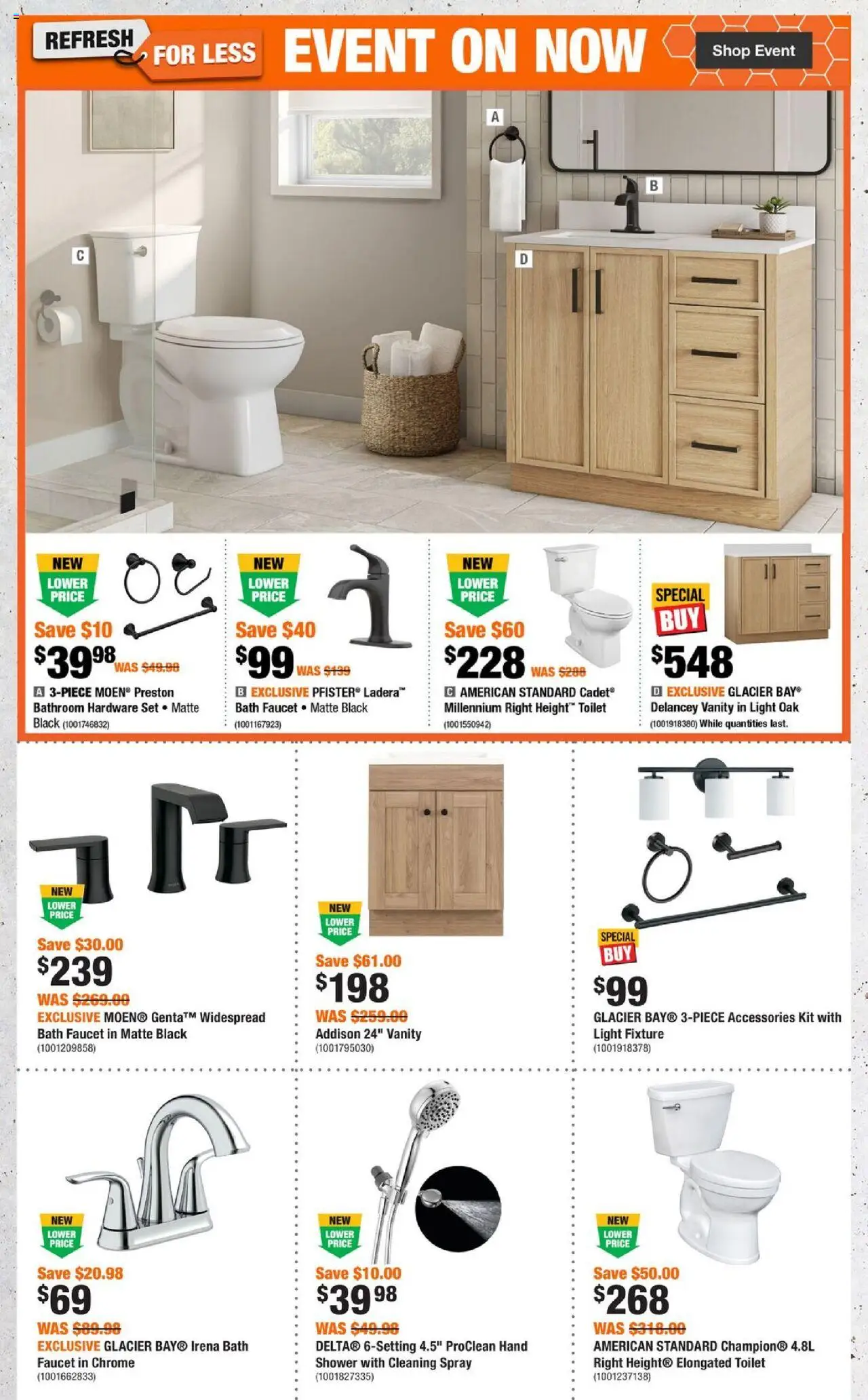 Home Depot flyer valid from 28.08.2025 | Page: 3 | Products: Bath, Shower
