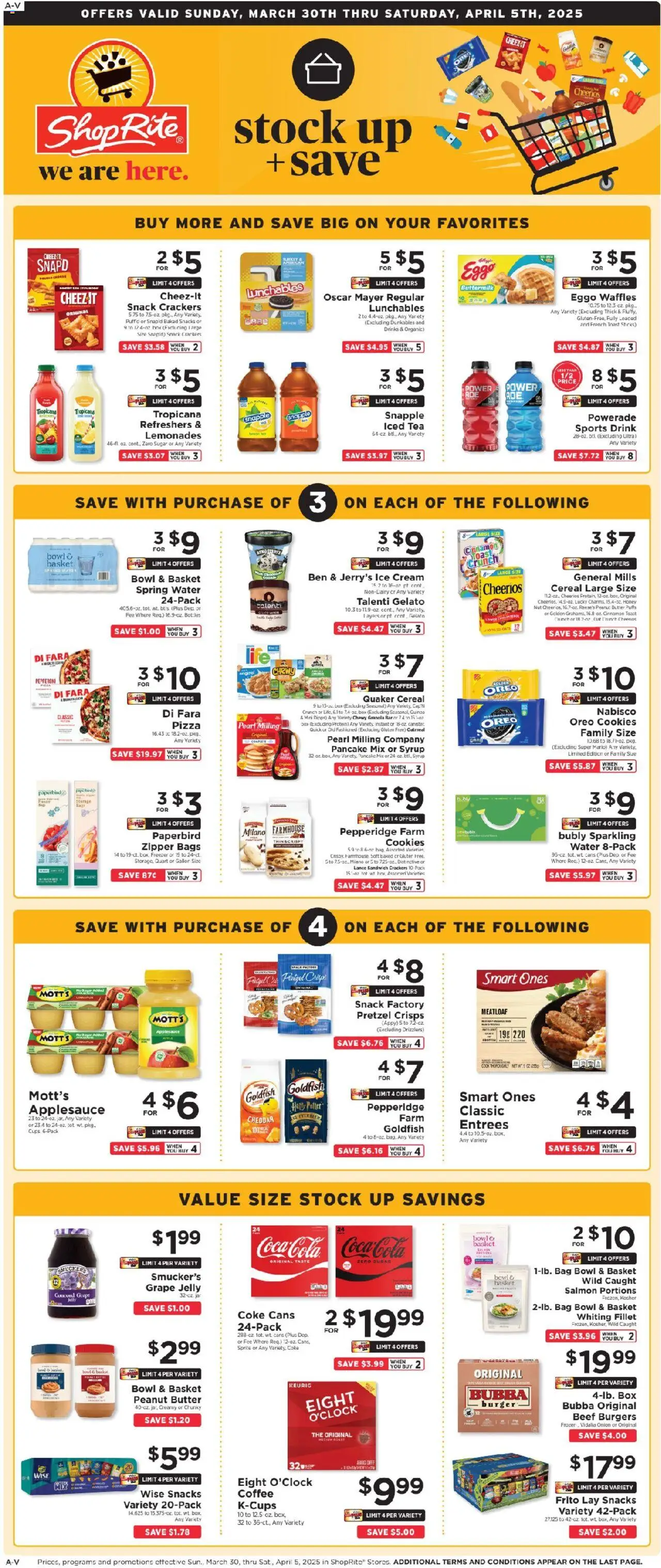 ShopRite Weekly Ad 10 - valid from 28.03.2025 | Page: 1 | Products: Basket, Tea, Beef, Ice cream