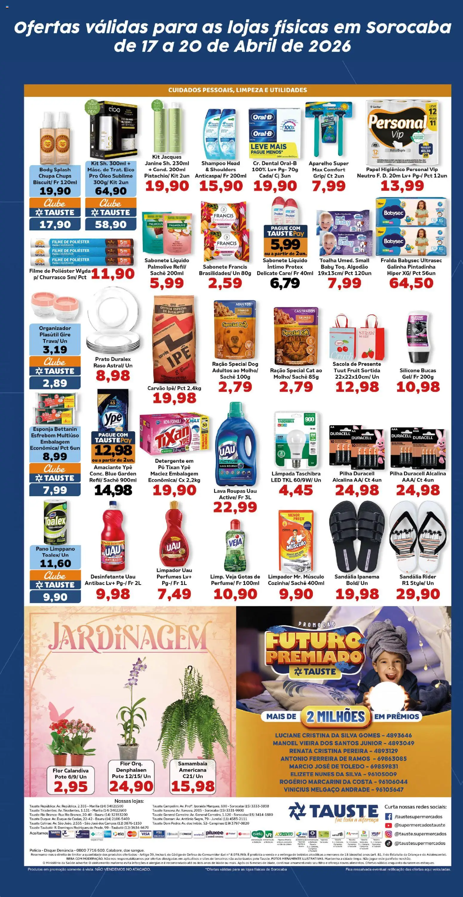 Tauste Folheto - válido de 17.04.2026 | Página: 5 | Produtos: Shampoo, Denphalaen, Salmão, Desinfetante