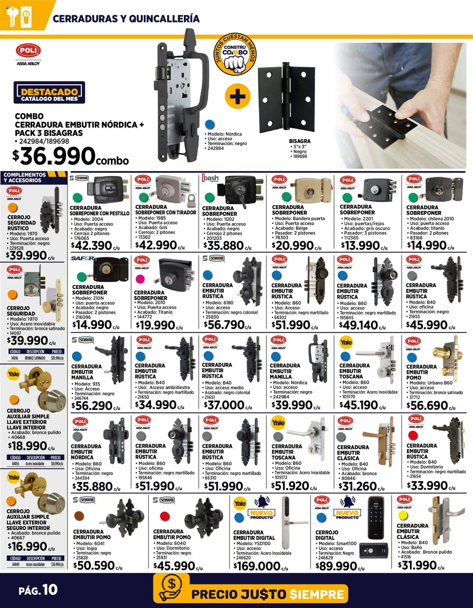 Construmart ofertas  │ válido desde el 10.12.2025 | Página: 10 | Productos: Baño, Tirador, Llave, Pasador