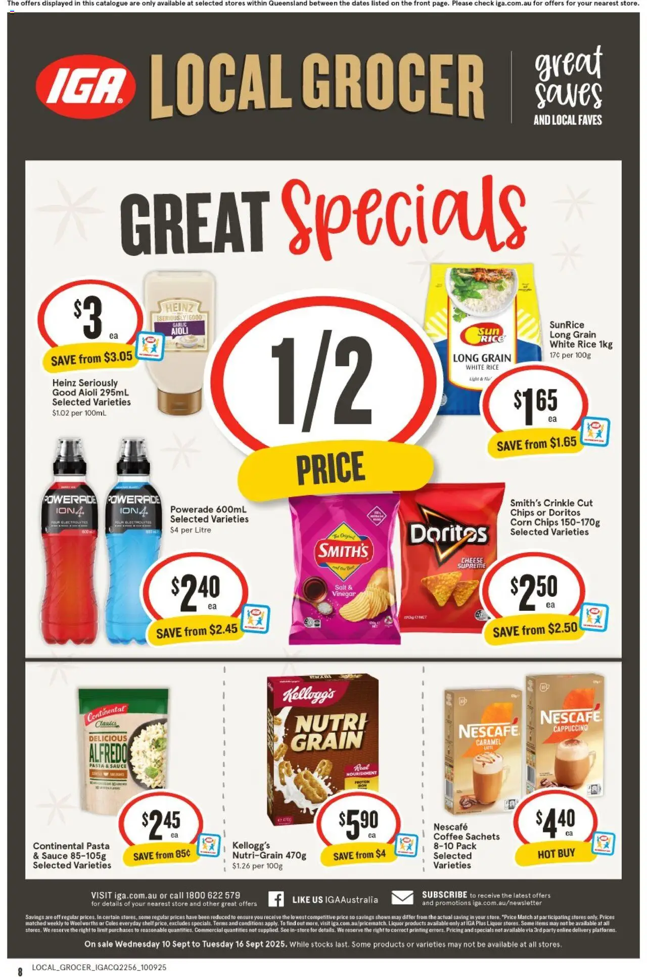 IGA catalogue - valid from 10.09.2025 | Page: 2 | Products: Coffee, Salt, Garlic, Nescafe