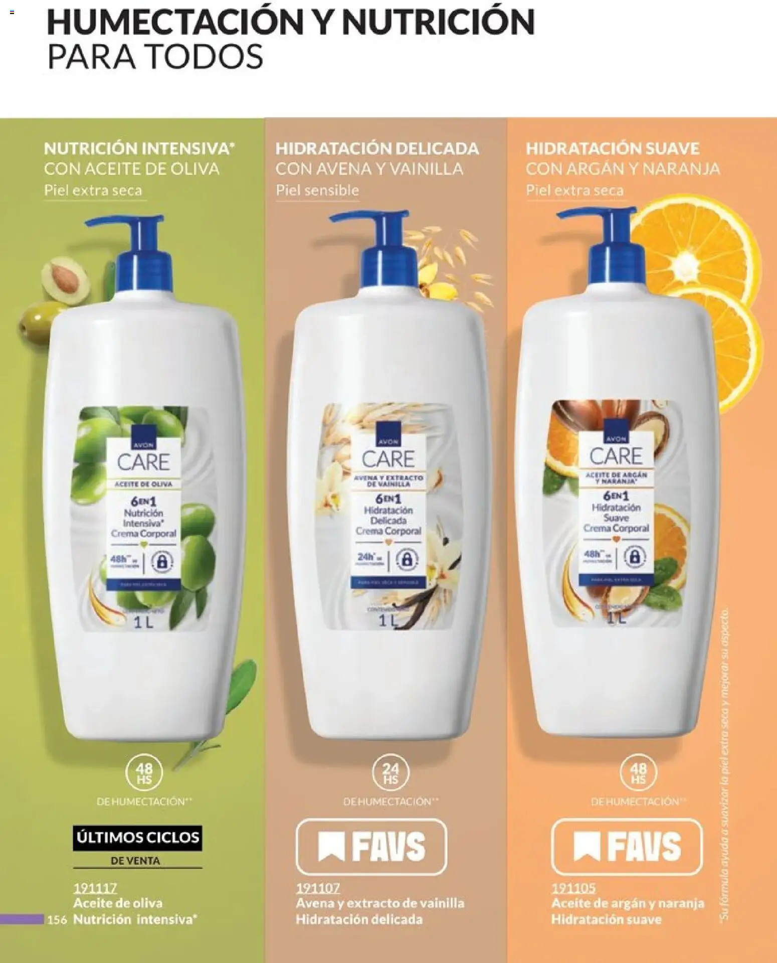 Nuevas ofertas de AVON válidas en toda la República Mexicana desde el 20.12.2025. ¡Encuentra las mejores ofertas en AVON campaña 1 2026! | Página: 164 | Productos: Avena, Aceite de oliva, Aceite, Crema corporal