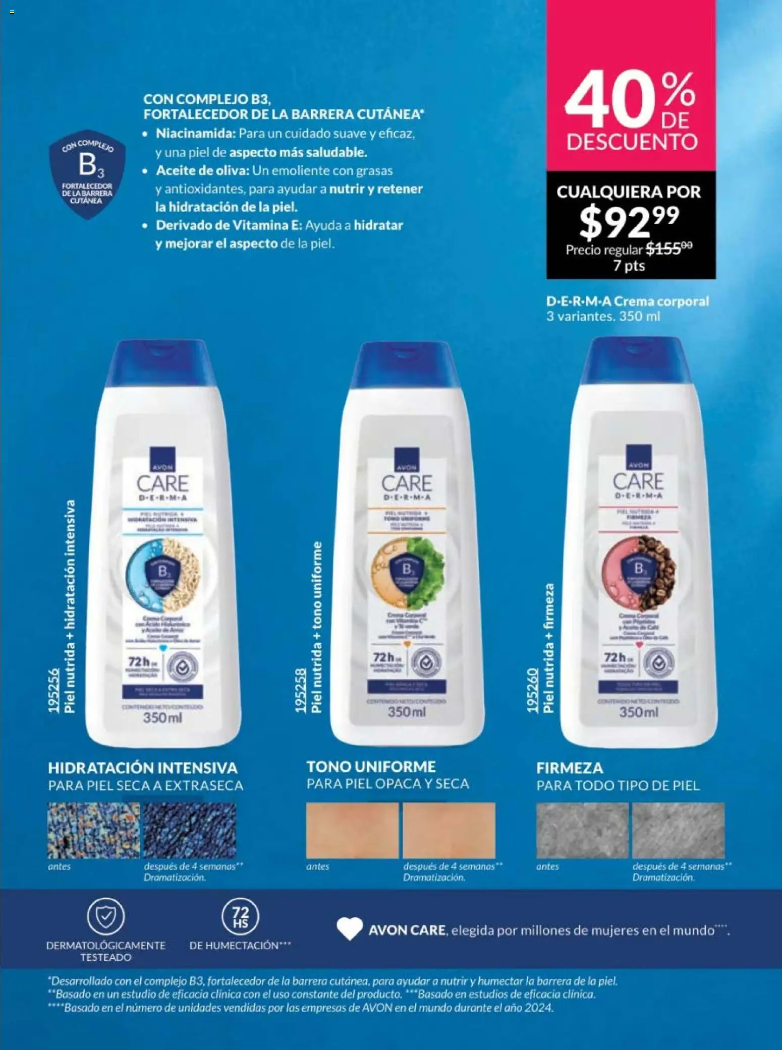 Nuevas ofertas de AVON válidas en toda la República Mexicana desde el 10.01.2026. ¡Encuentra las mejores ofertas en AVON campaña 2 2026! | Página: 147 | Productos: Crema, Aceite de oliva, Aceite, Crema corporal