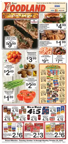 Preview of Foodland weekly ads valid from 14.10.2025