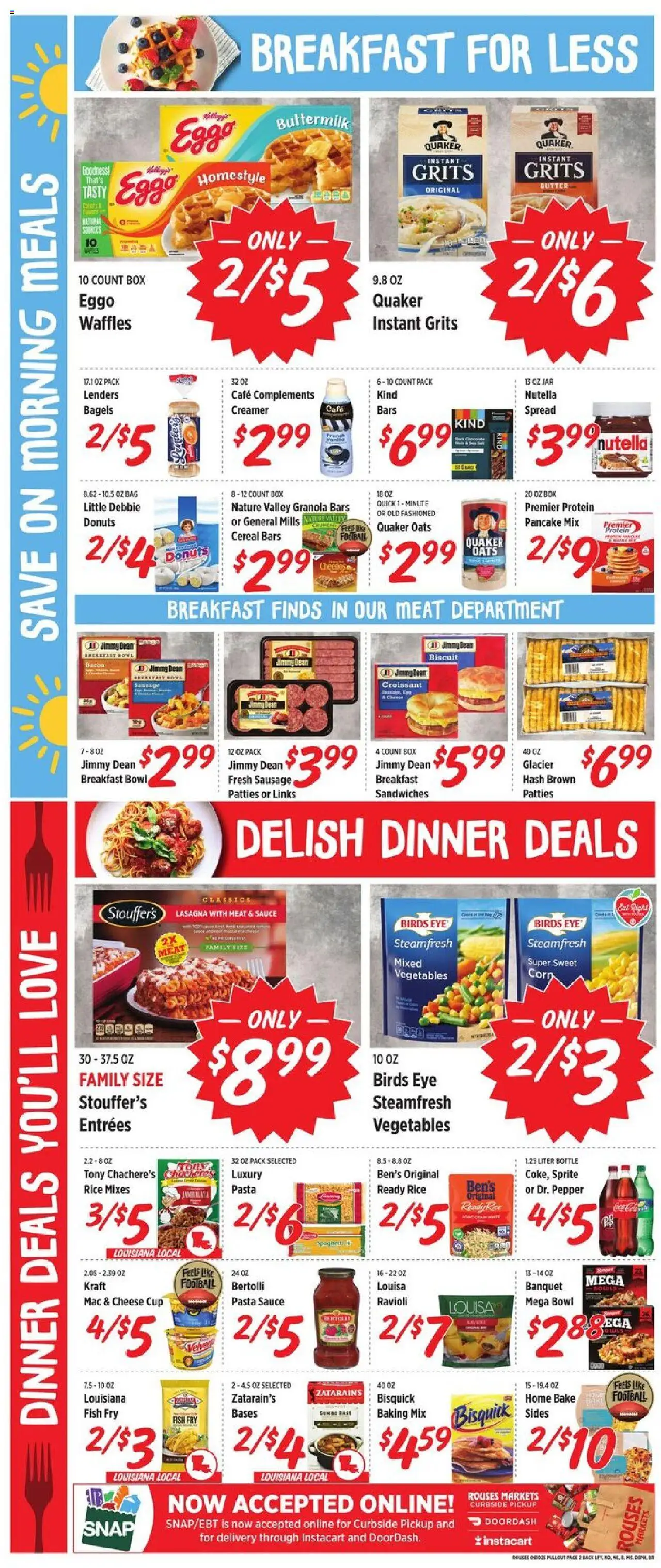 Rouses Weekly Ad - valid from 10.09.2025 | Page: 5 | Products: Corn, Butter, Rice, Bag