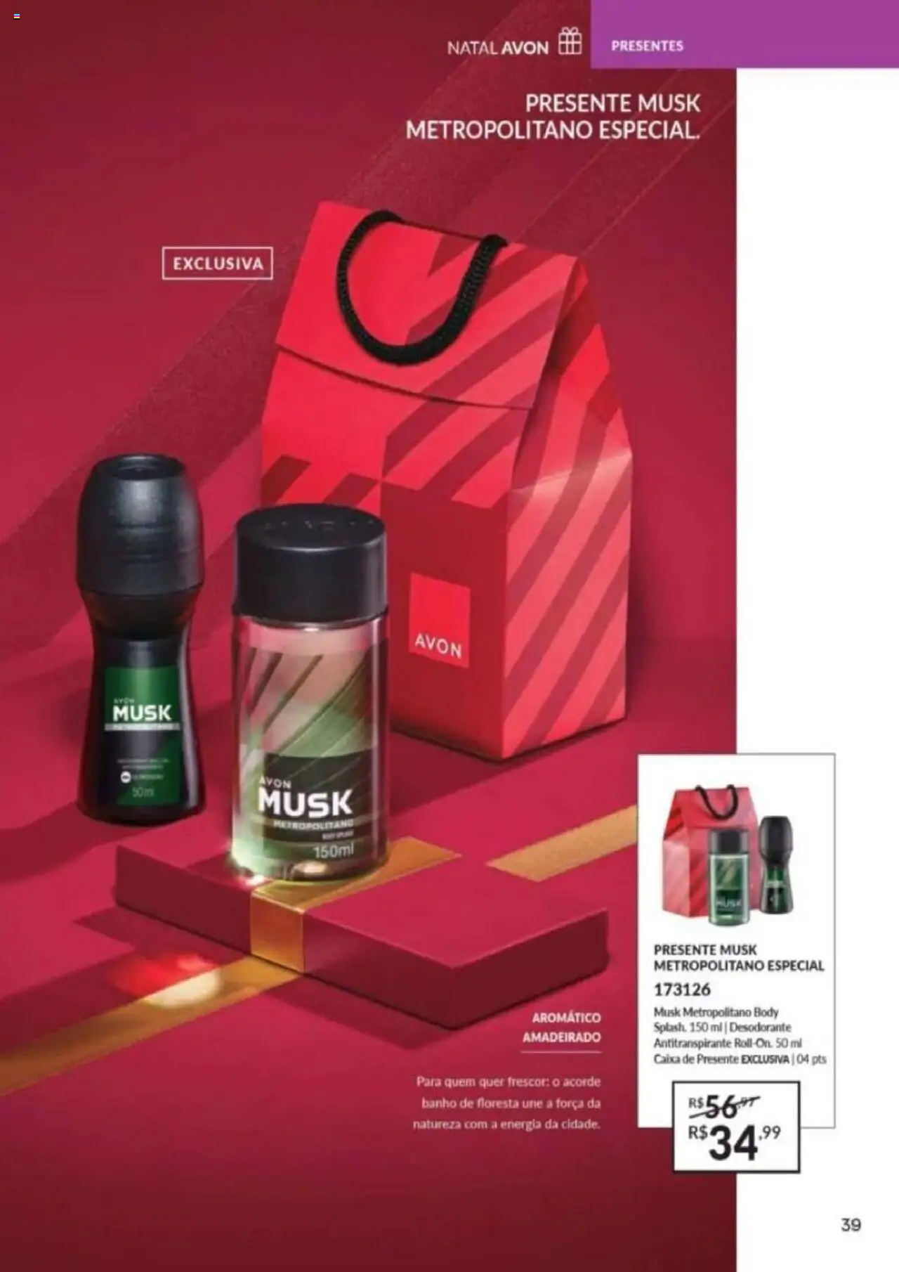 Avon Folheto - válido de 26.09.2025 | Página: 39 | Produtos: Desodorante, Caixa, Body