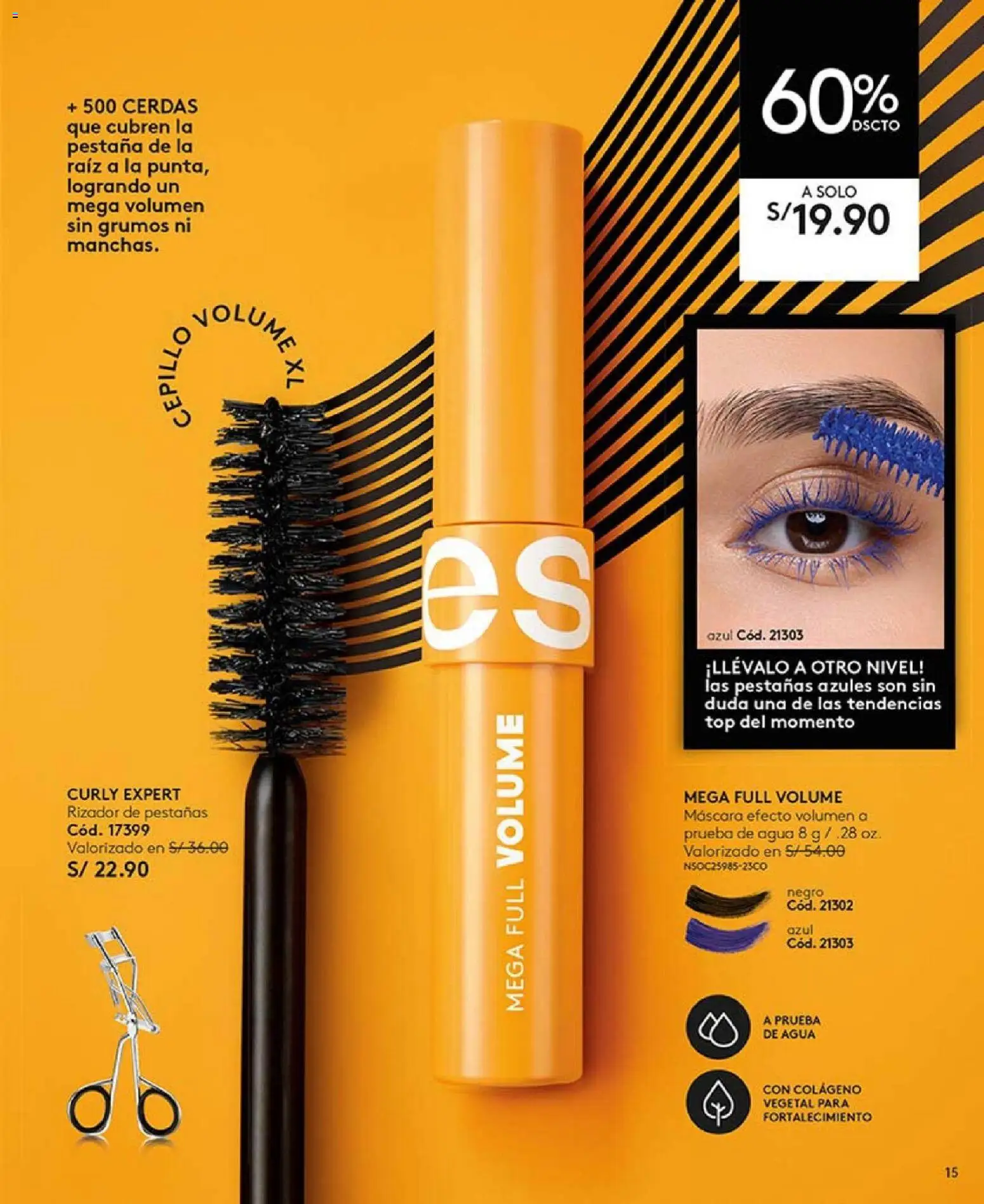 Catálogo Ésika válido desde 27.12.2025 | Página: 15 | Productos: Máscara, Rizador