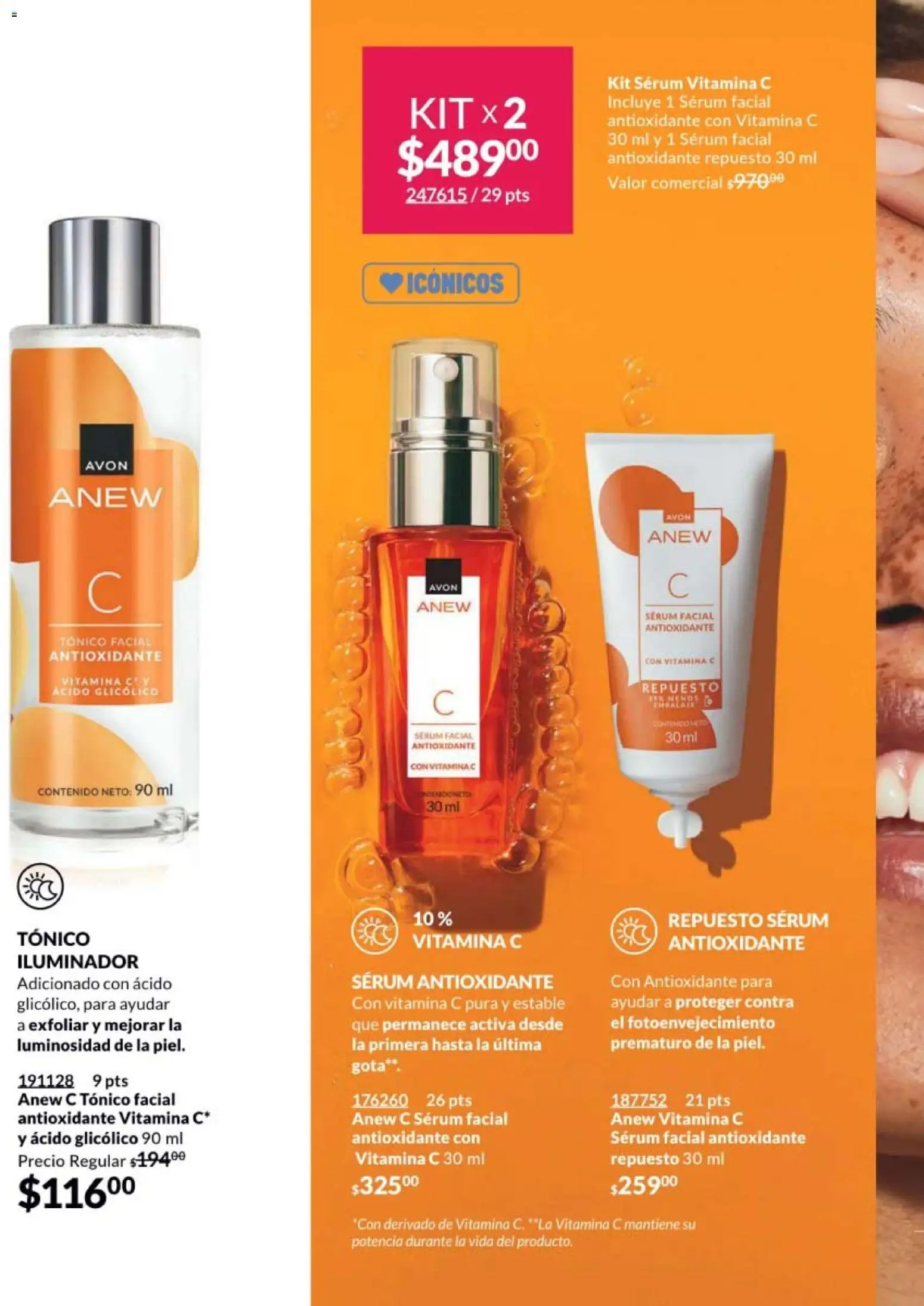 Nuevas ofertas de AVON válidas en toda la República Mexicana desde el 20.02.2026. ¡Encuentra las mejores ofertas en AVON campaña 4 2026! | Página: 128 | Productos: Iluminador, Serum