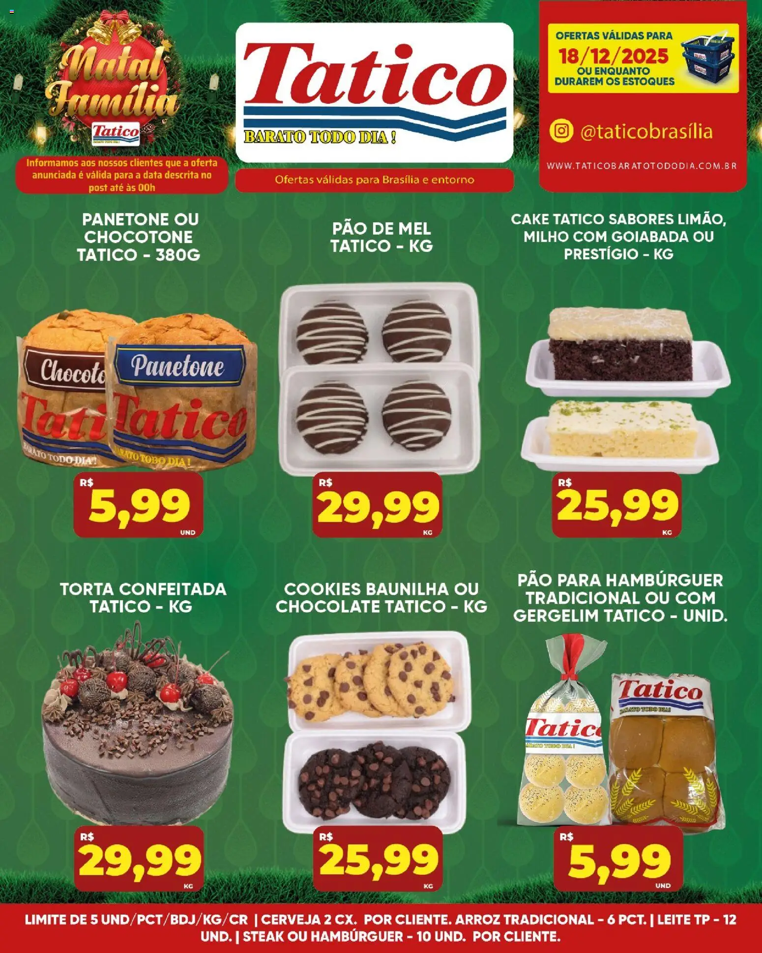 Tatico Folheto - válido de 19.12.2025 | Página: 25 | Produtos: Leite, Pão, Cerveja, Cookies