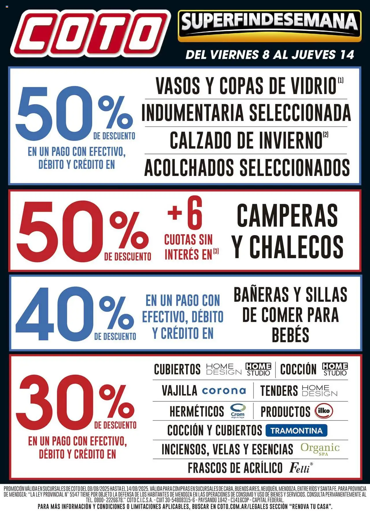 Coto renova │ válido desde el 08.08.2025 | Página: 1 | Productos: Esencias, Vasos