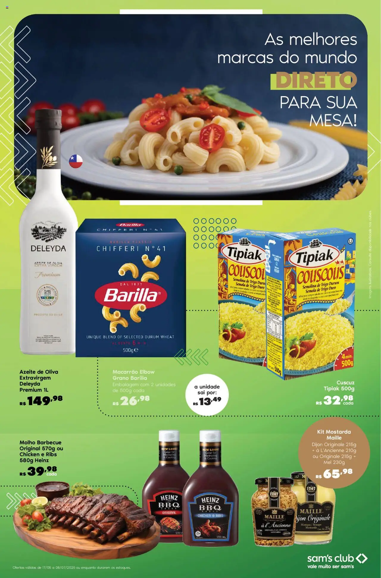 Sam's Club Folheto - válido de 17.06.2025 | Página: 17 | Produtos: Mesa, Macarrão, Mel, Azeite
