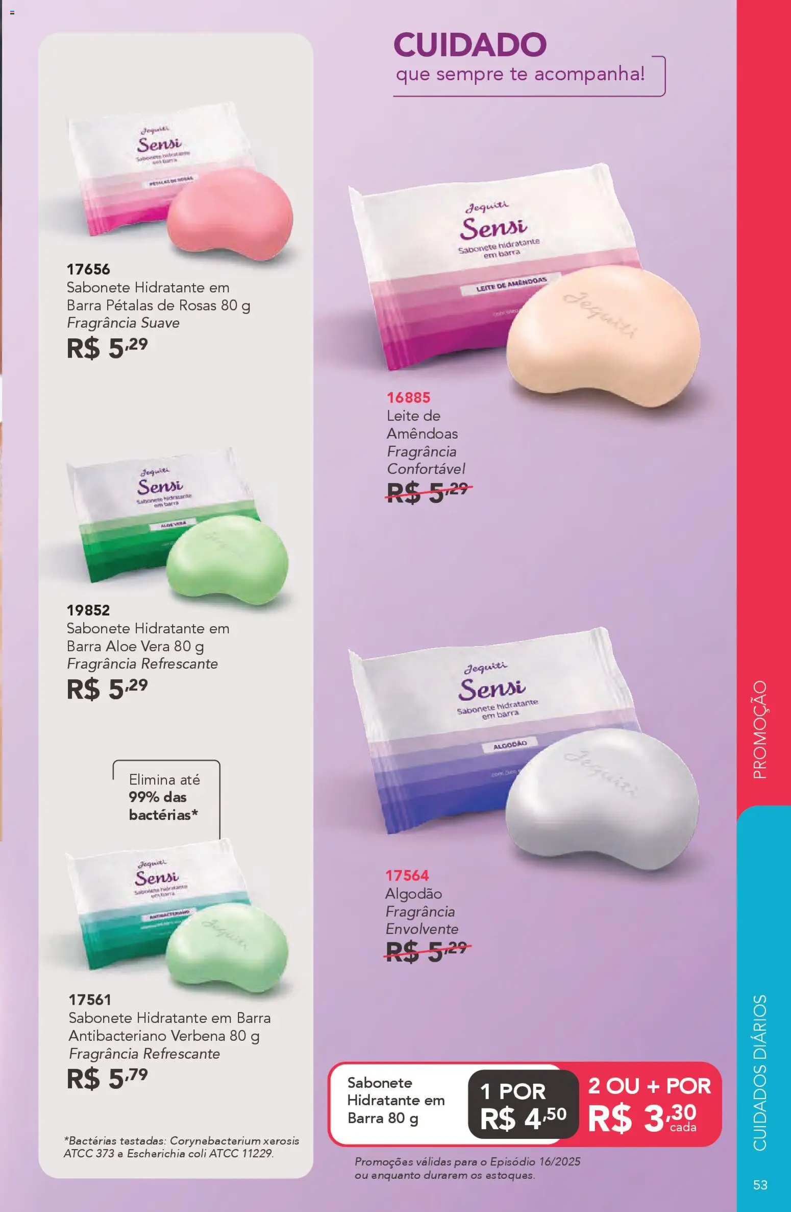 Jequiti Folheto - válido de 11.11.2025 | Página: 53 | Produtos: Fragrância, Leite, Algodão, Amêndoas