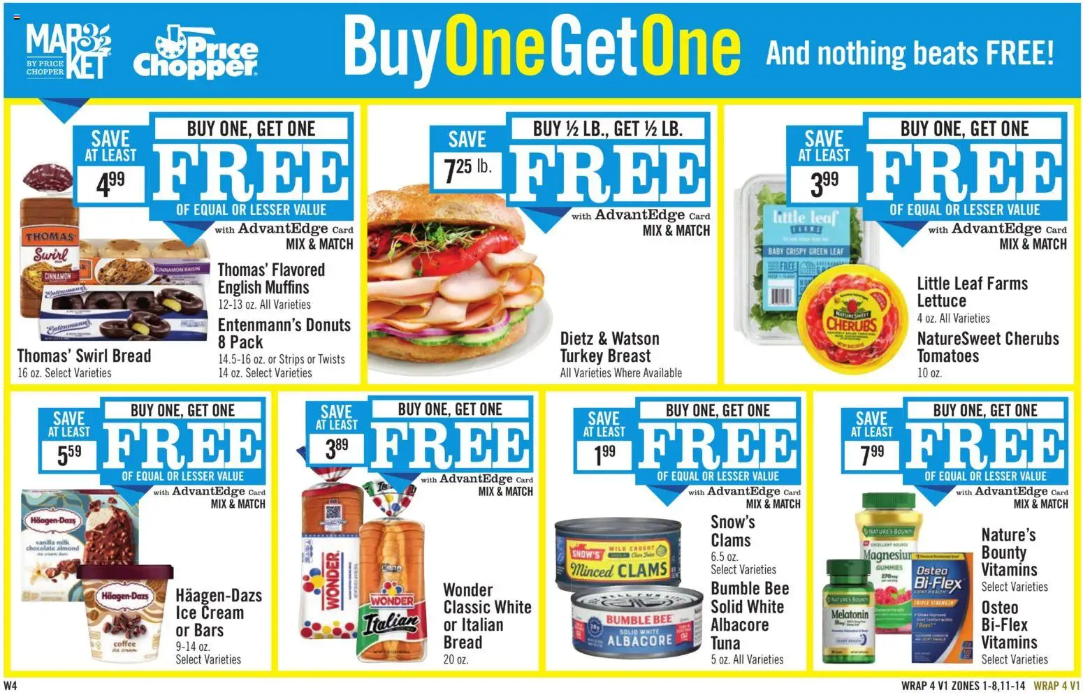 Price Chopper - Weekly Ad - valid from 05.04.2026 | Page: 16 | Products: Lettuce, Bread, Coffee, Cream