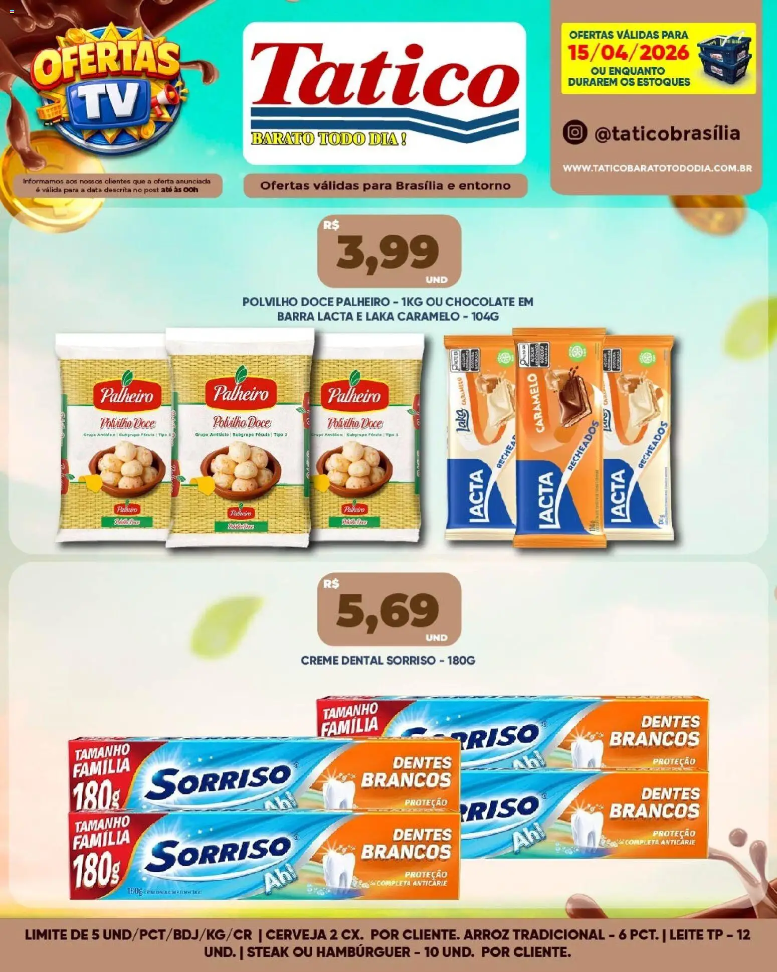 Tatico Folheto - válido de 16.04.2026 | Página: 31 | Produtos: Polvilho, Chocolate, Cerveja, Creme dental