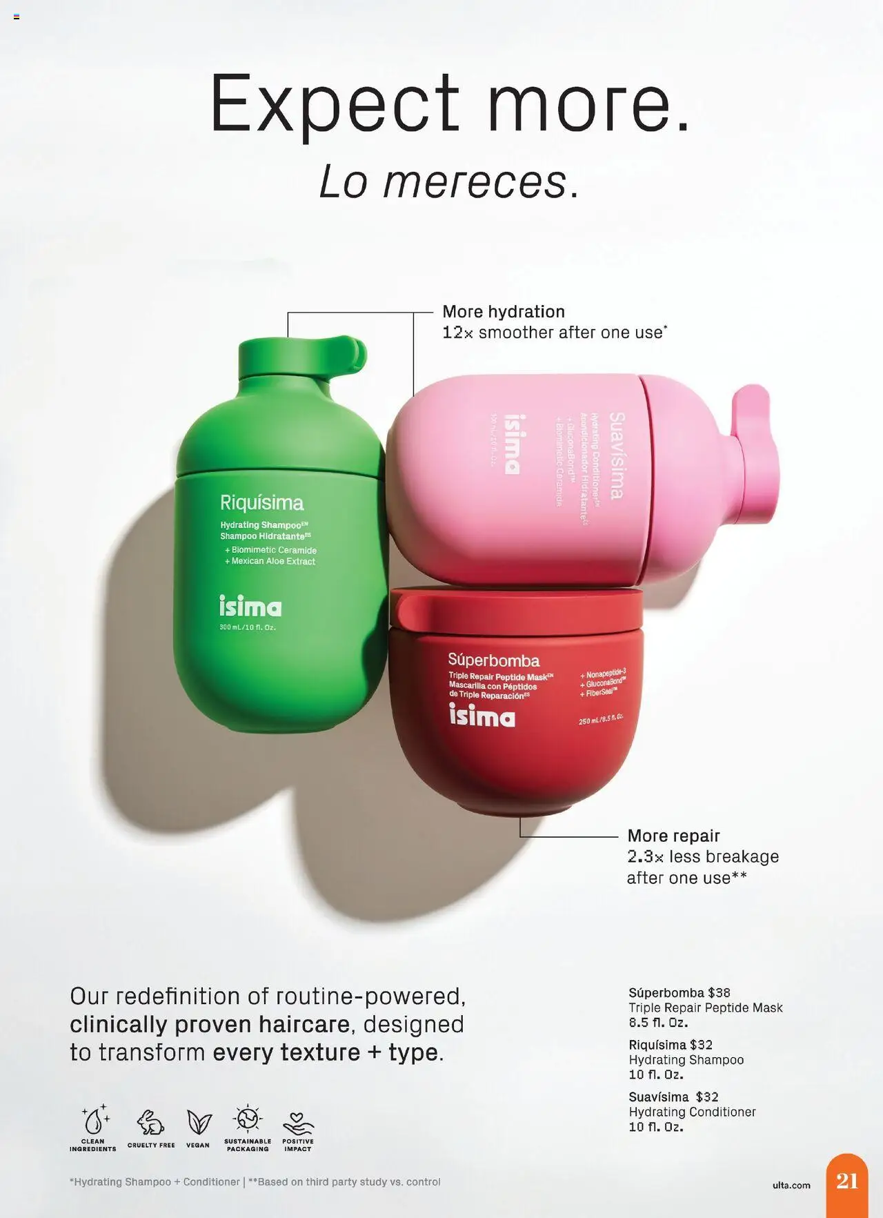 Ulta Beauty Weekly Ad - valid from 29.06.2025 | Page: 21 | Products: Shampoo, Conditioner, Mask