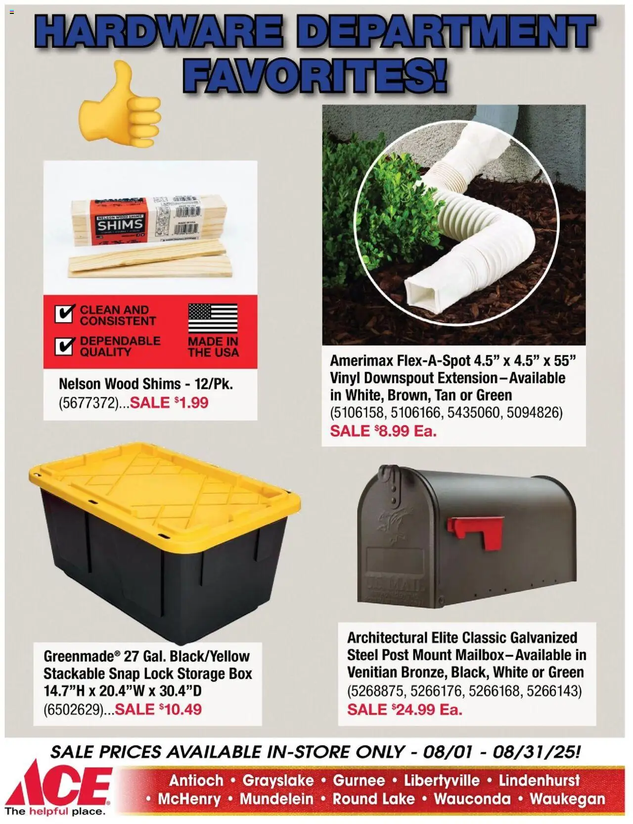 ACE Hardware Weekly Ad - valid from 01.08.2025 | Page: 13 | Products: Box