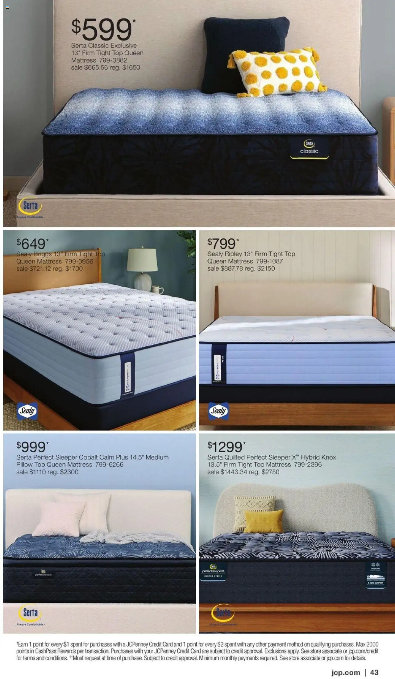 JCPenney Semi-Annual Home Sale - valid from 06.10.2025 | Page: 42 | Products: Mattress, Pillow