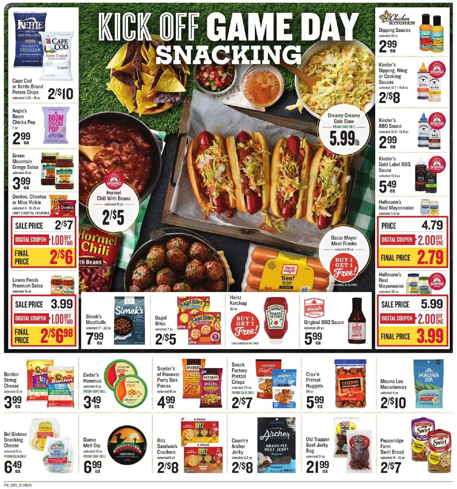 Lowes Foods Weekly Ad - SC - valid from 28.01.2026 | Page: 5 | Products: Vinegar, Butter, Cheese, Ketchup