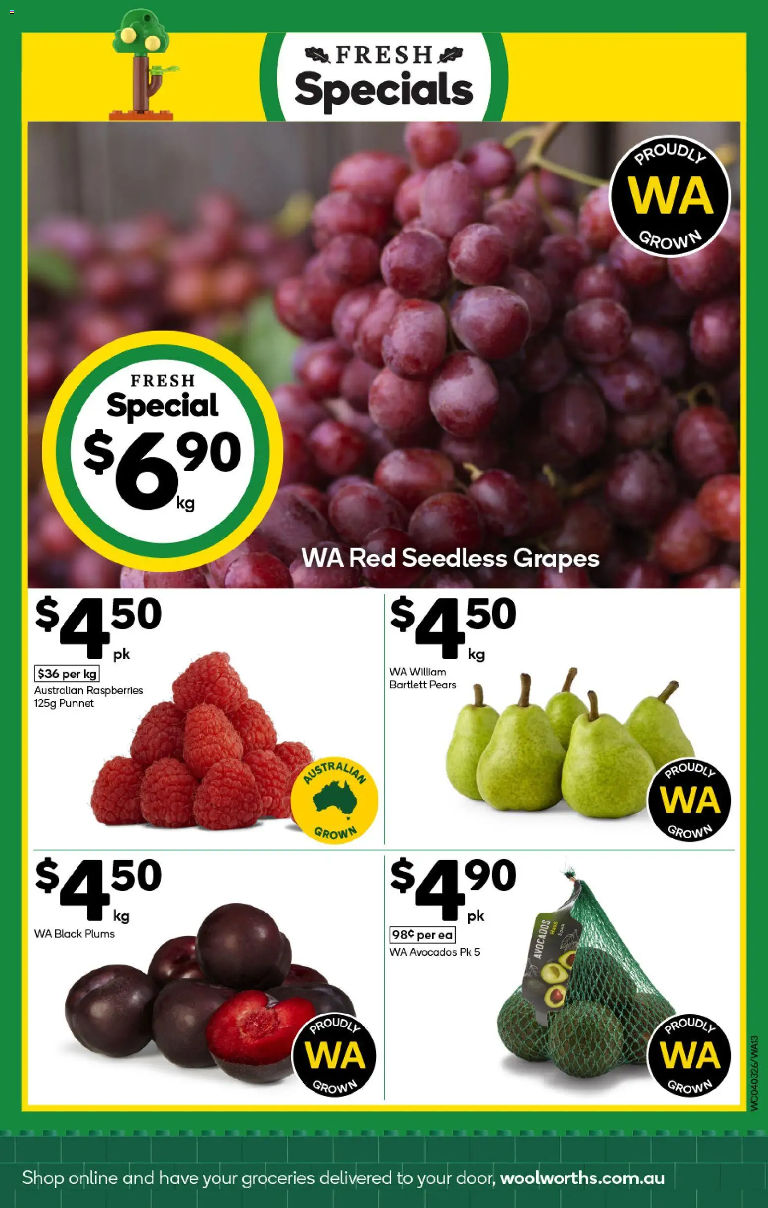 Woolworths catalogue - valid from 04.03.2026 | Page: 13 | Products: Grapes, Plums