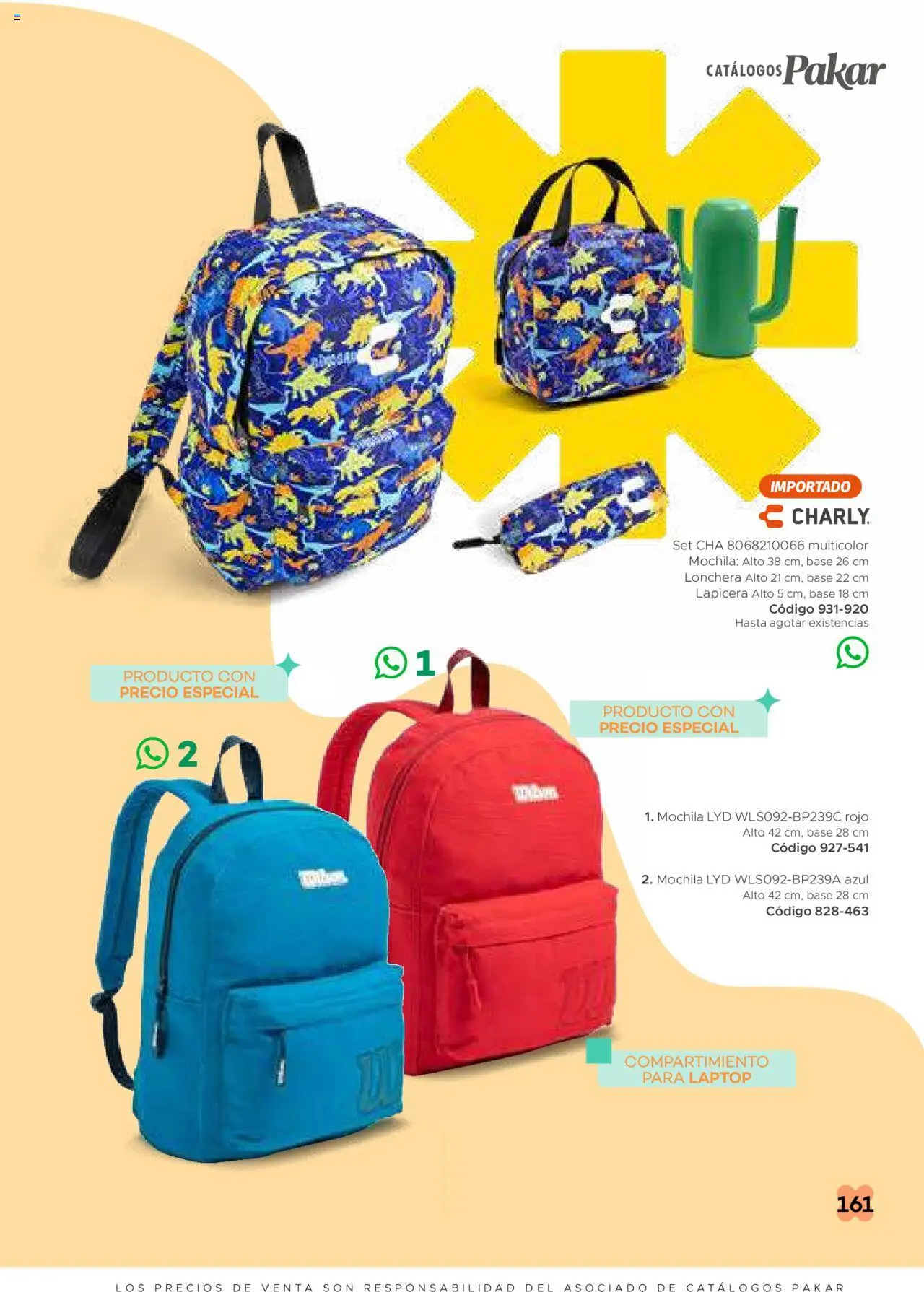 Nuevas ofertas de SC Pakar válidas en toda la República Mexicana desde el 31.01.2025. ¡Encuentra las mejores ofertas en SC Pakar catálogo Ropa! | Página: 161 | Productos: Mochila