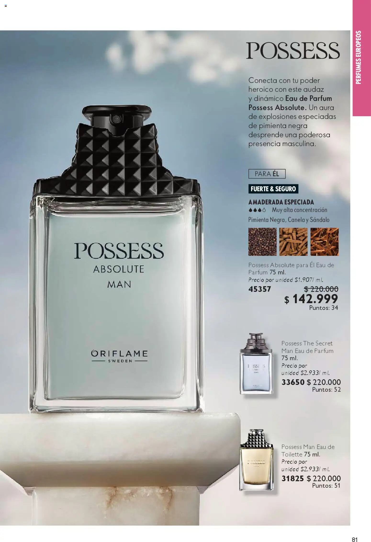 Oriflame revista - valida desde el 18.04.2026 | Página: 81 | Productos: Pimienta, Eau de toilette