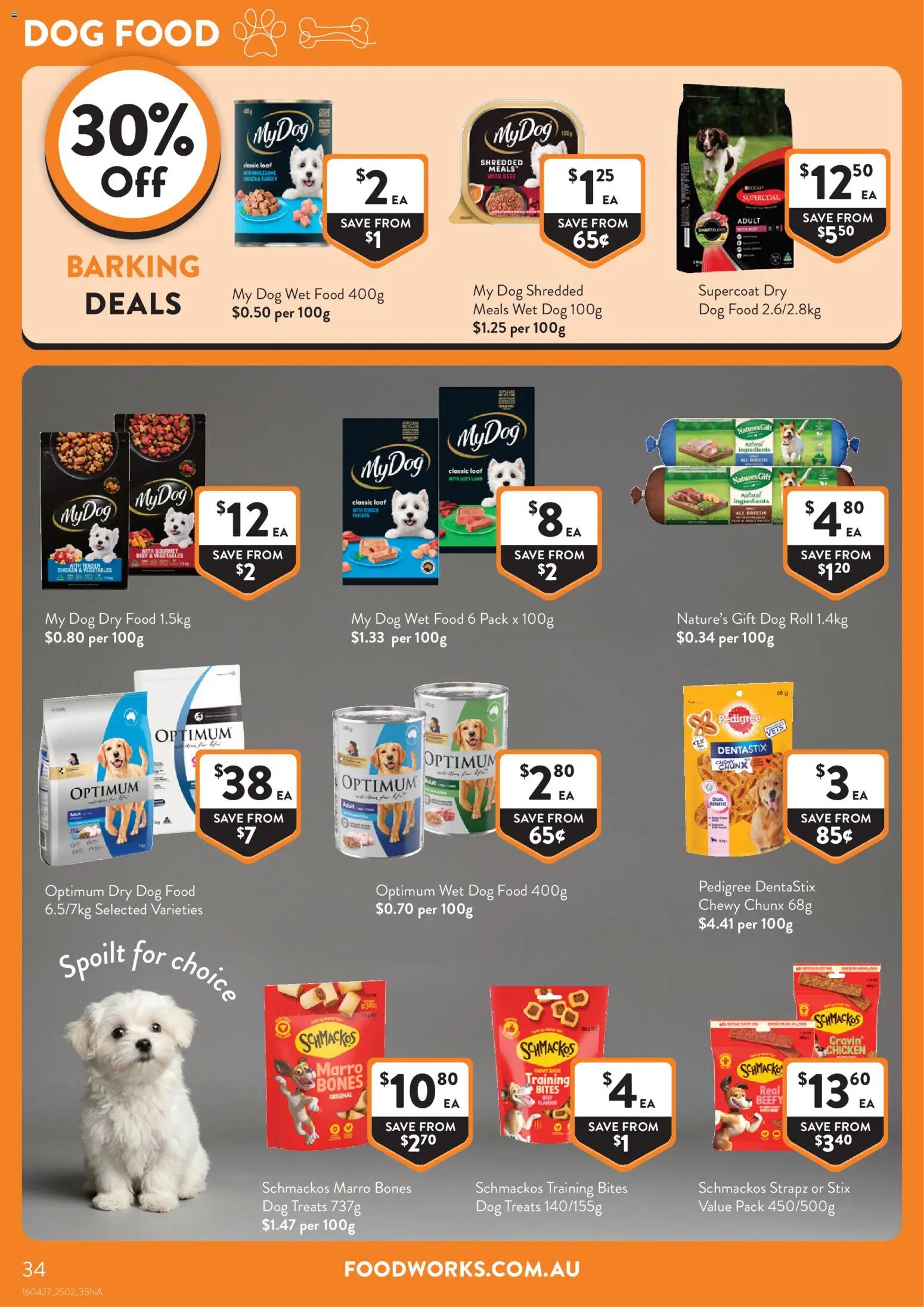 Foodworks catalogue - valid from 25.02.2026 | Page: 34 | Products: Chicken, Beef, Dog food, Turkey