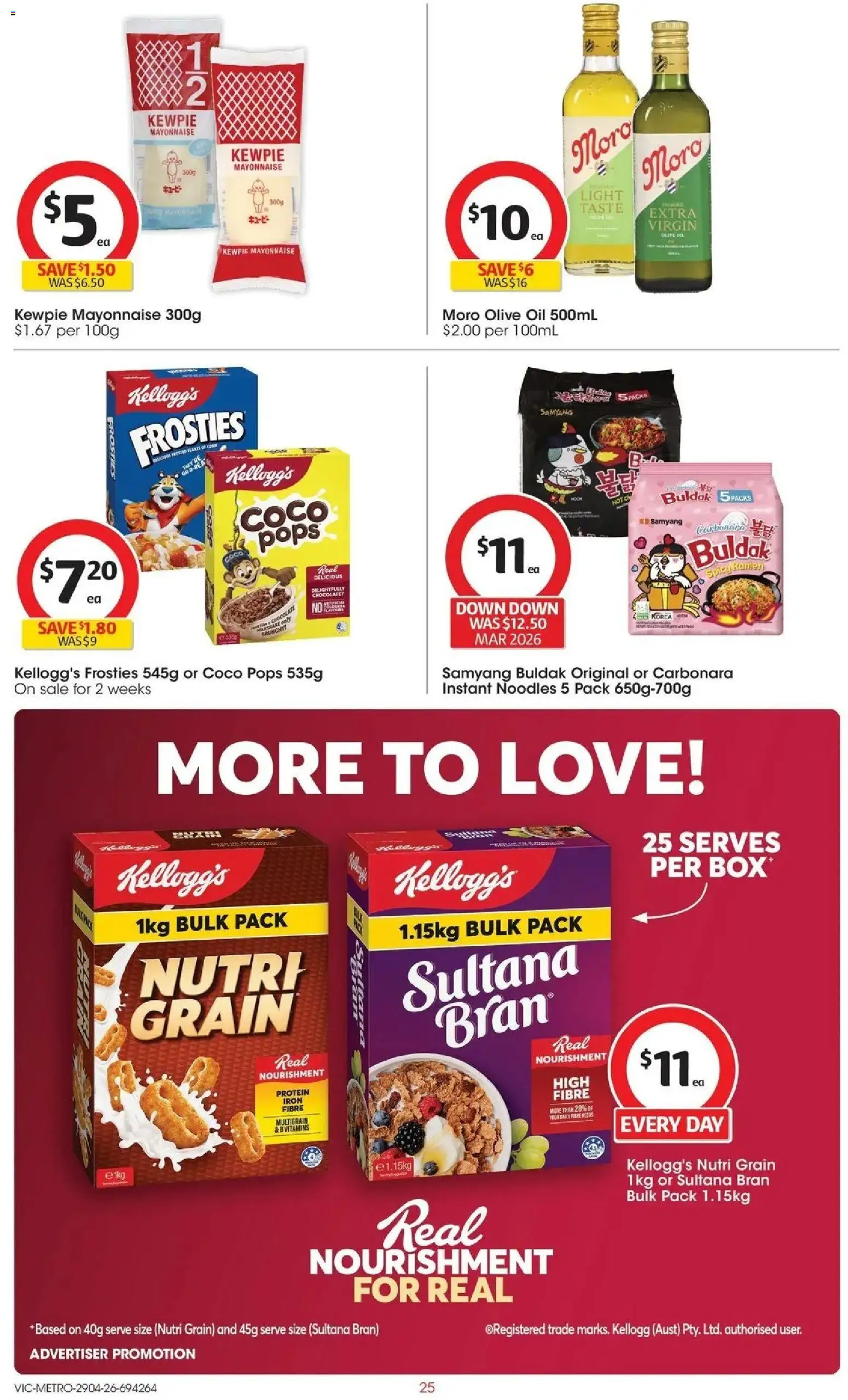 Deals catalogue - valid from 28.04.2026 | Page: 25 | Products: Light, Oil, Noodles, Mayonnaise