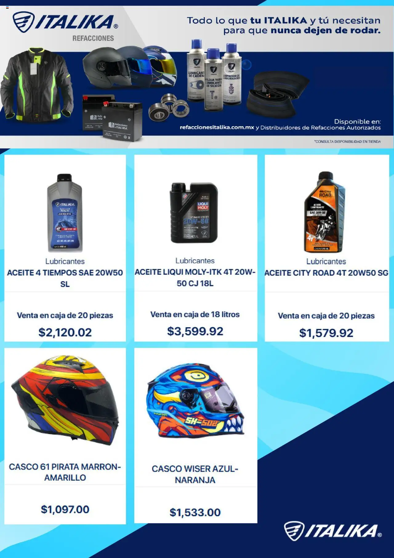 Nuevas ofertas de Italika válidas en toda la República Mexicana desde el 18.08.2025. ¡Encuentra las mejores ofertas en Italika catálogo! | Página: 2 | Productos: Sal, Aceite, Limpiador, Caja