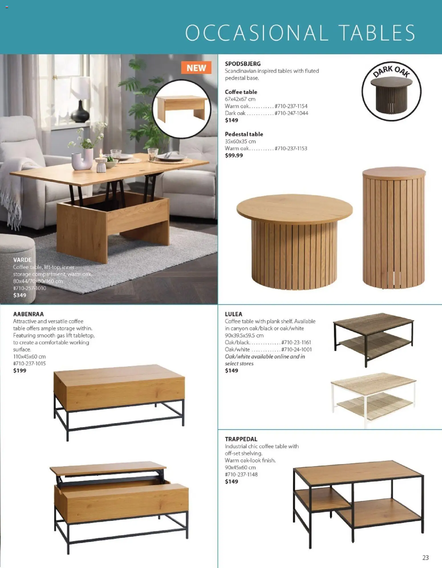 JYSK flyer valid from 01.01.2026 | Page: 23 | Products: Coffee table, Table, Coffee
