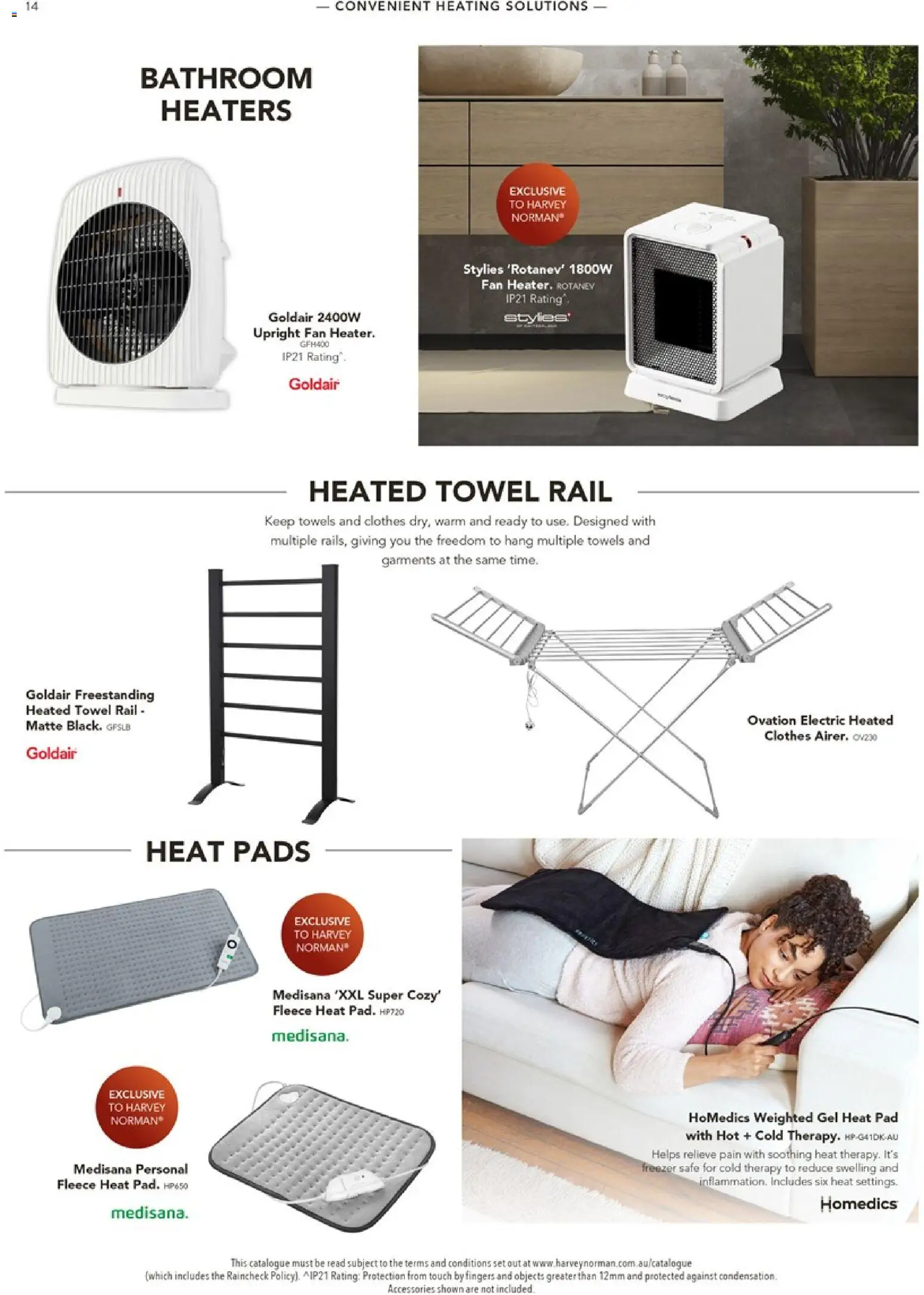 Harvey Norman catalogue - valid from 21.04.2026 | Page: 14 | Products: Towels, Freezer, Fan, Bathroom