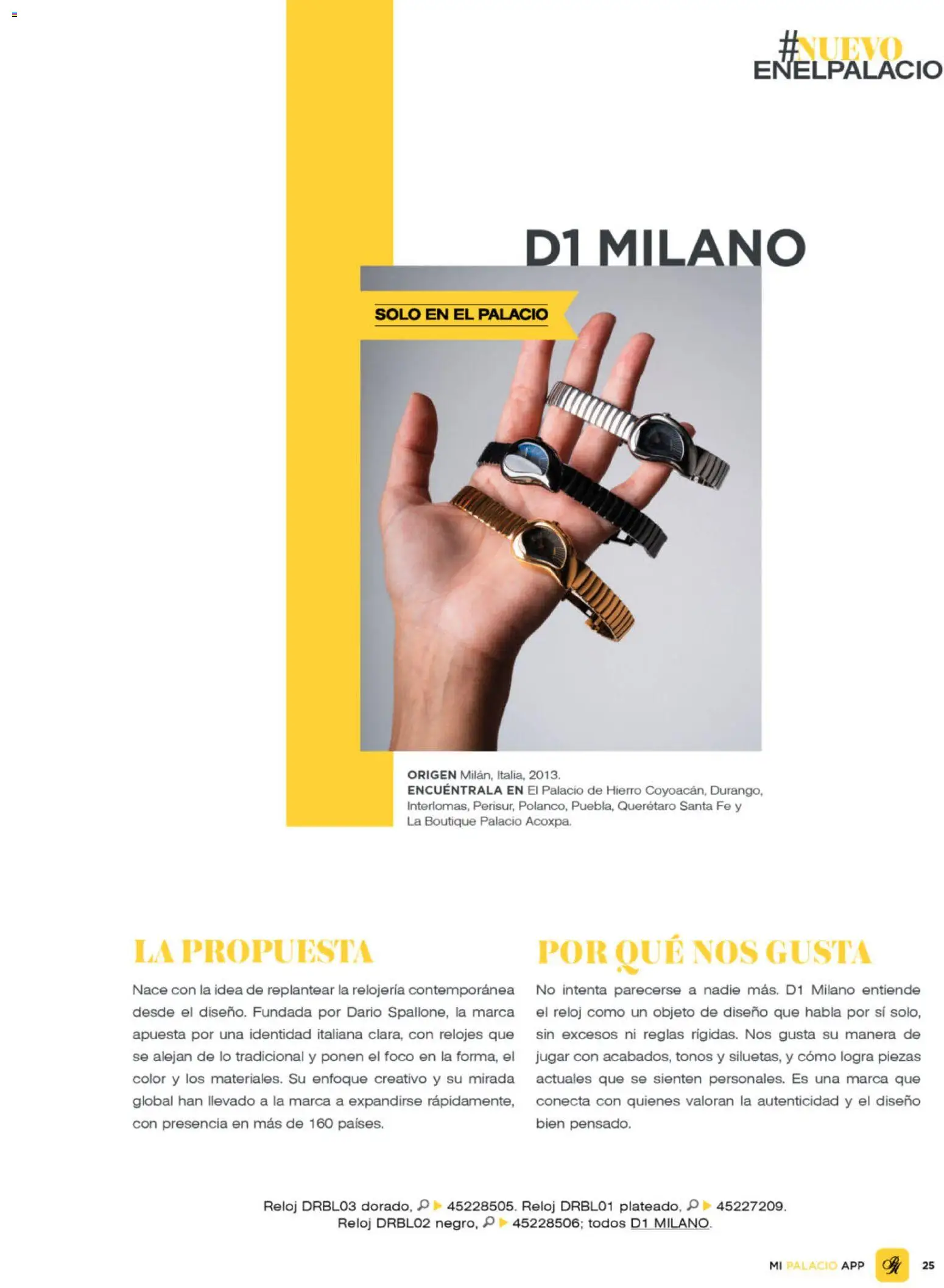 Nuevas ofertas de Palacio De Hierro válidas en toda la República Mexicana desde el 01.03.2026. ¡Encuentra las mejores ofertas en Palacio De Hierro catálogo! | Página: 27 | Productos: Foco, Reloj
