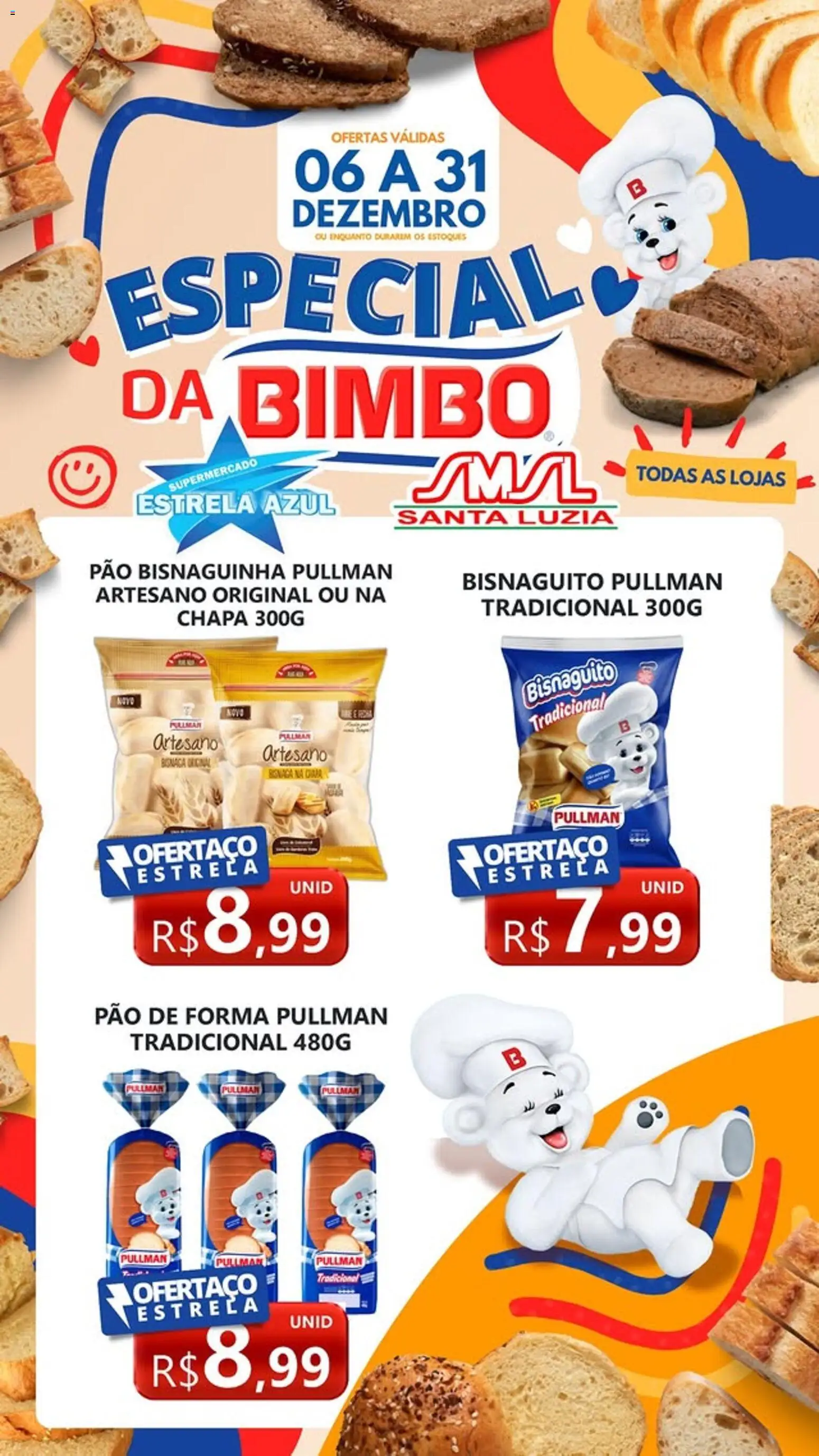 Estrela Azul Folheto - válido de 06.12.2025 | Página: 1 | Produtos: Pão, Pão de forma