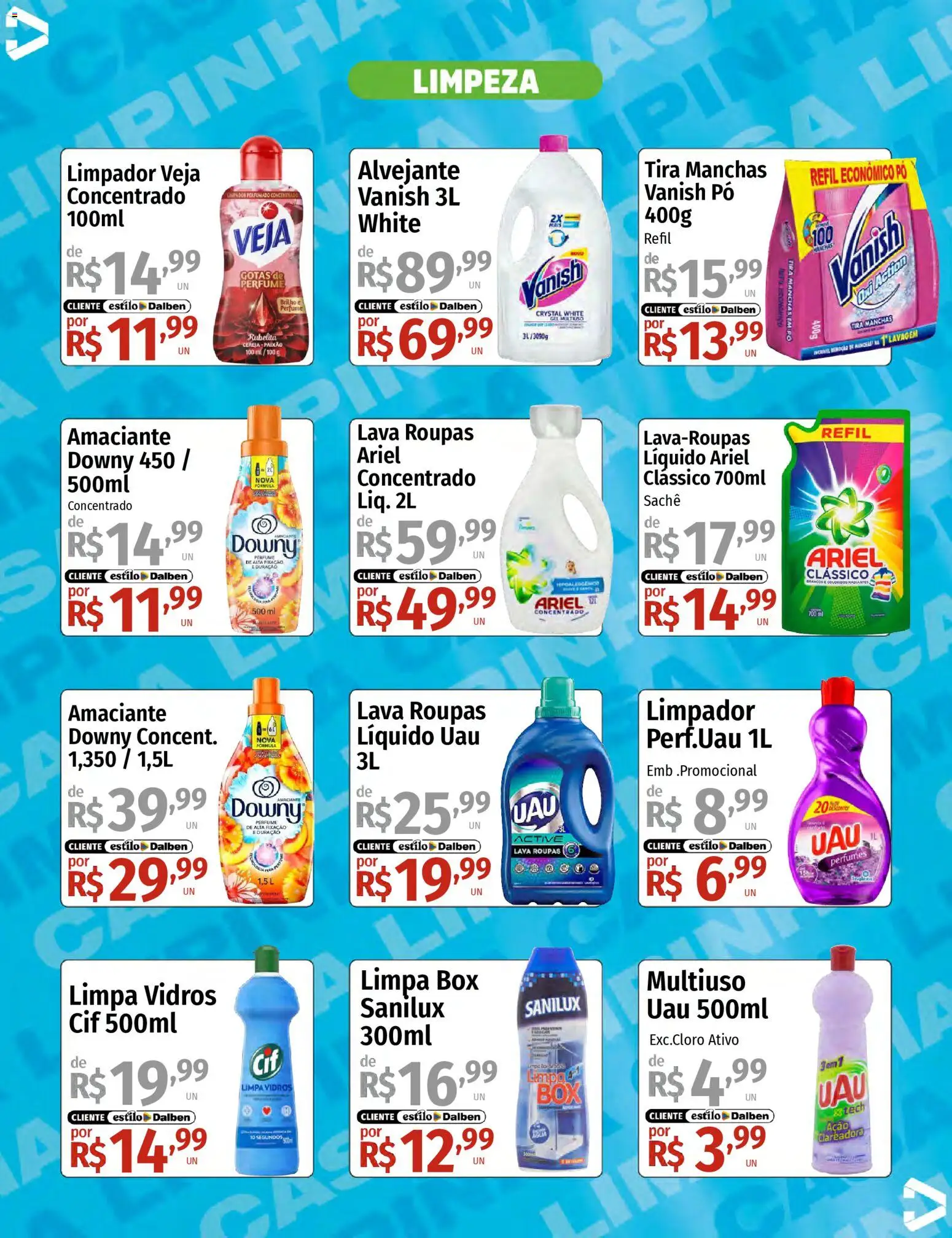 Supermercado Dalben Folheto - válido de 16.03.2026 | Página: 2 | Produtos: Perfume, Pó, Limpa vidros, Amaciante