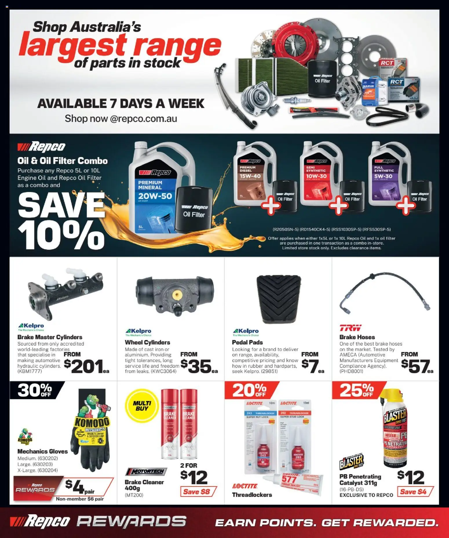 Repco catalogue - valid from 07.01.2026 | Page: 12 | Products: Cleaner, Oil, Gloves, Iron