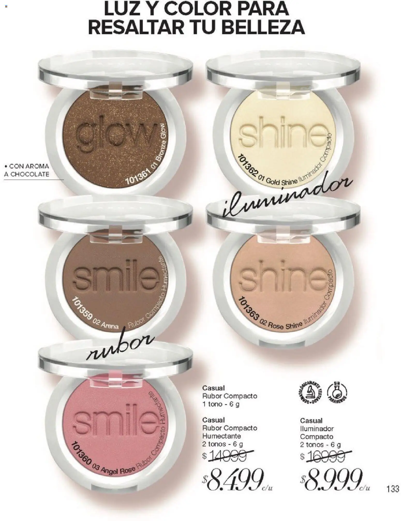 Violetta catálogo │ válido desde el 01.02.2026 | Página: 133 | Productos: Iluminador, Rubor, Chocolate