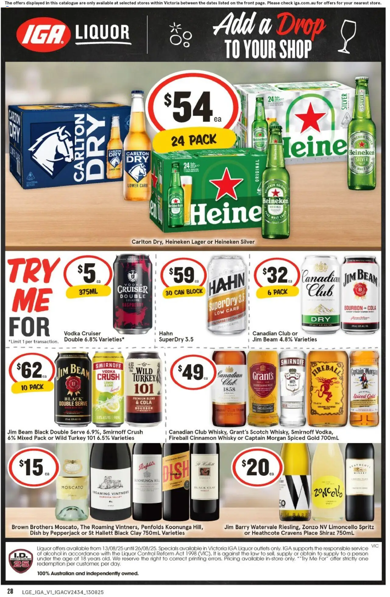 IGA catalogue - valid from 13.08.2025 | Page: 2 | Products: Vodka, Lemon, Turkey, Lime