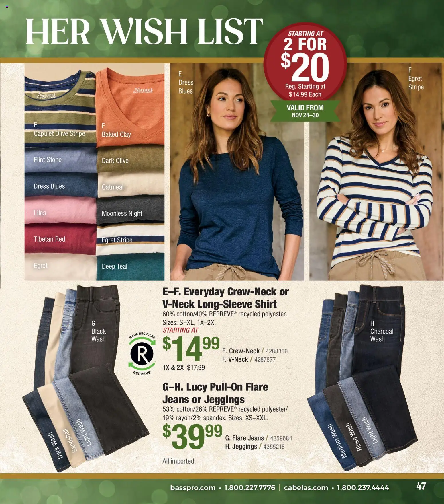 Cabela's Christmas Gift Guide 25 - valid from 01.11.2025 | Page: 47 | Products: Shirt, Dress, Jeans