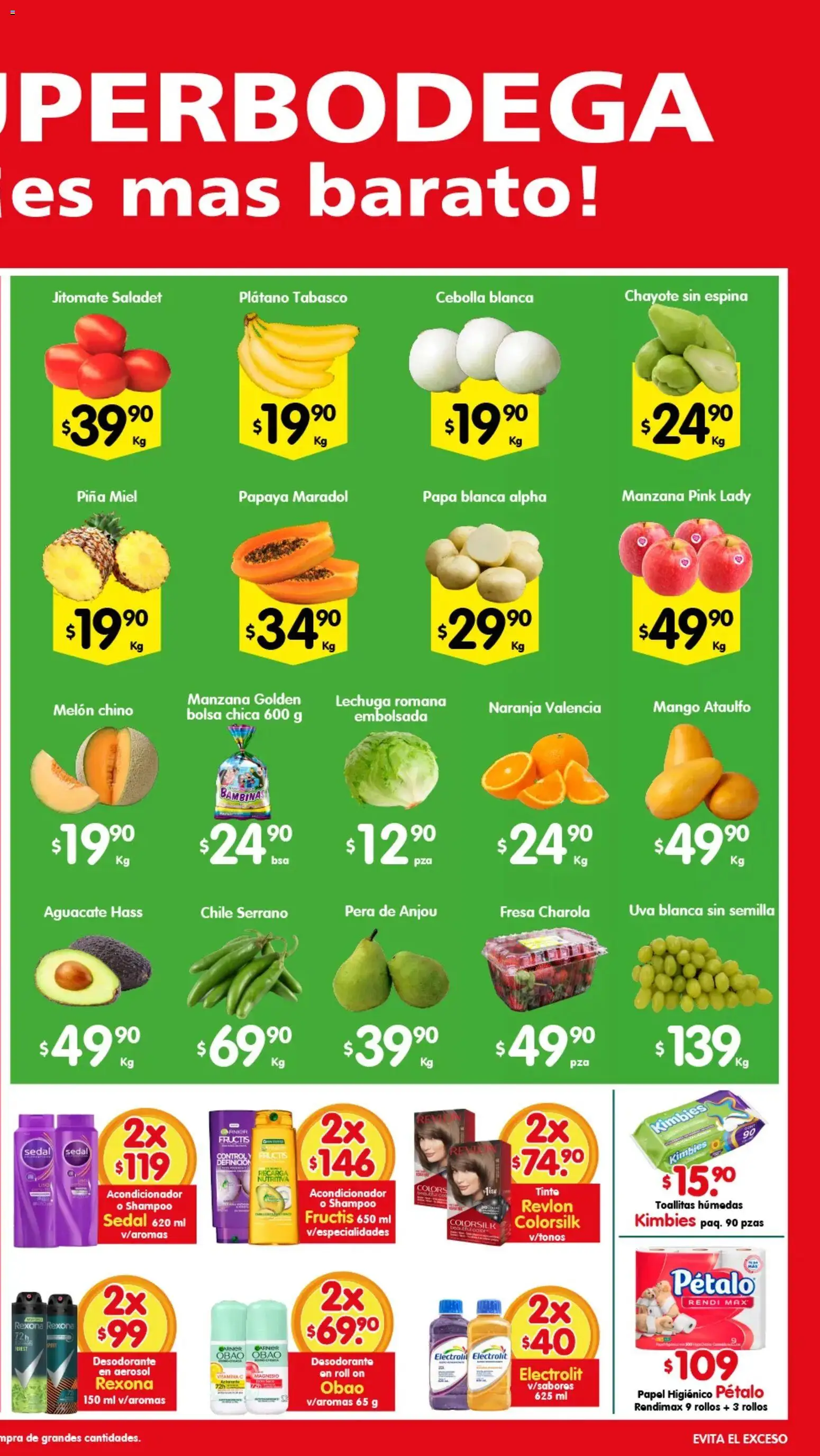 Nuevas ofertas de Arteli válidas en toda la República Mexicana desde el 31.03.2026. ¡Encuentra las mejores ofertas en Arteli folleto Aká Super Bodega! | Página: 2 | Productos: Pera, Aguacate, Uva, Acondicionador