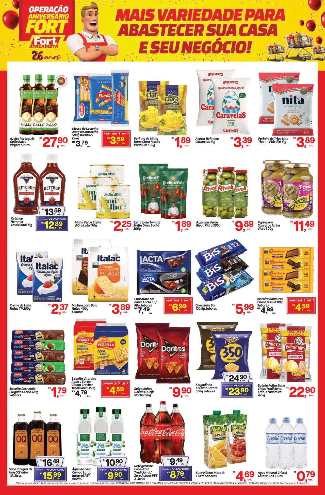 Fort Atacadista Folheto - válido de 18.10.2025 | Página: 2 | Produtos: Milho verde, Leite, Queijo, Suco
