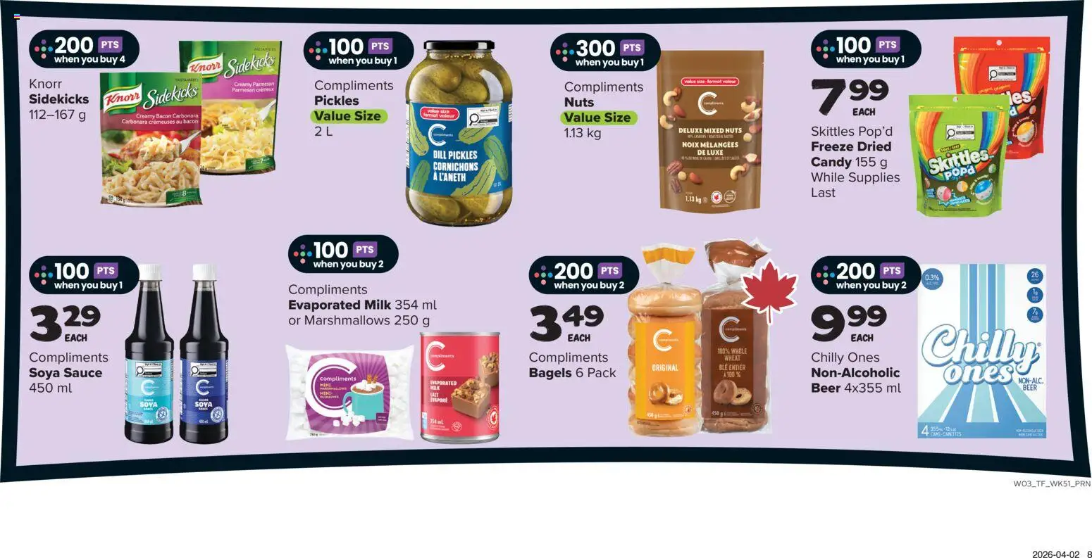 Thrifty Foods flyer valid from 16.04.2026 | Page: 11 | Products: Nuts, Milk, Beer