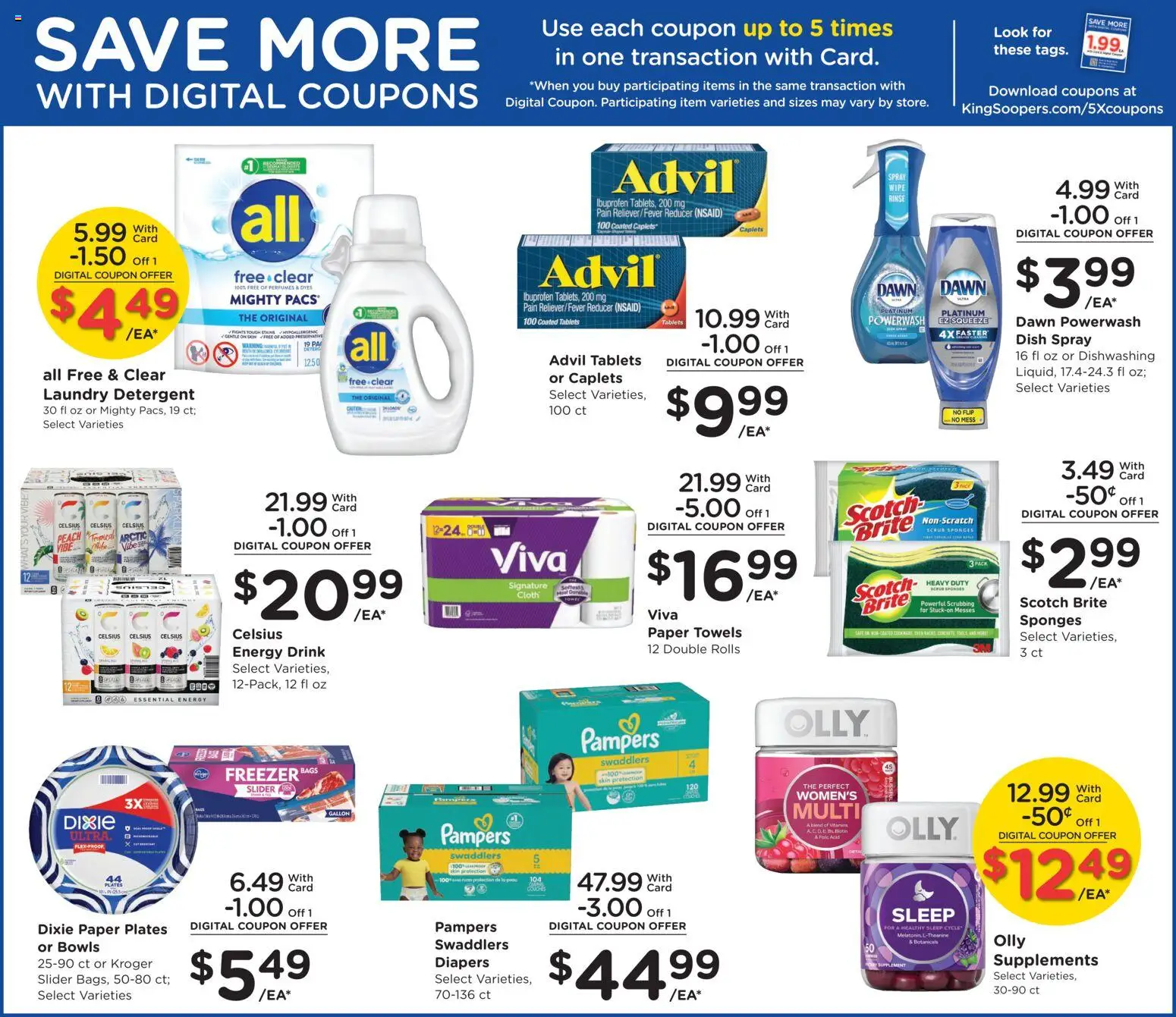King Soopers Weekly Ad - valid from 28.11.2025 | Page: 12 | Products: Detergent, Peach, Freezer