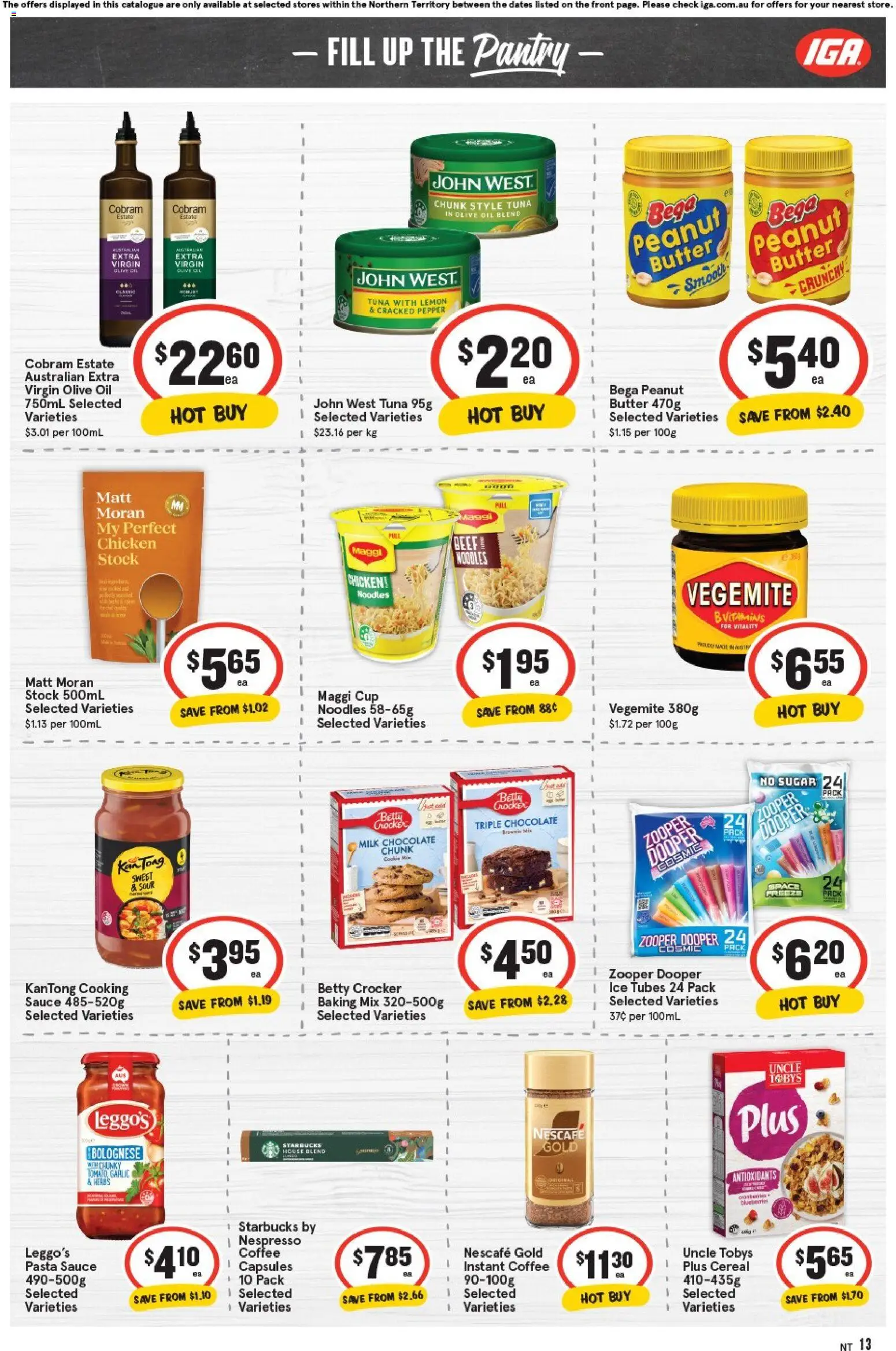 IGA catalogue - valid from 29.10.2025 | Page: 9 | Products: Oil, Noodles, Beef, Sugar