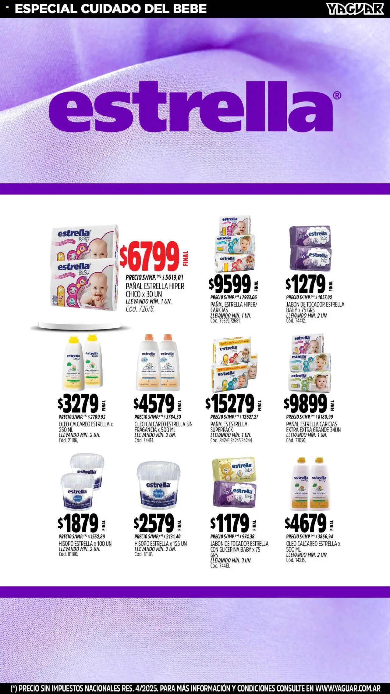 Yaguar - Parque Chacabuco │ válido desde el 13.10.2025 | Página: 28 | Productos: Algodón, Fragancia, Jabón, Pañales