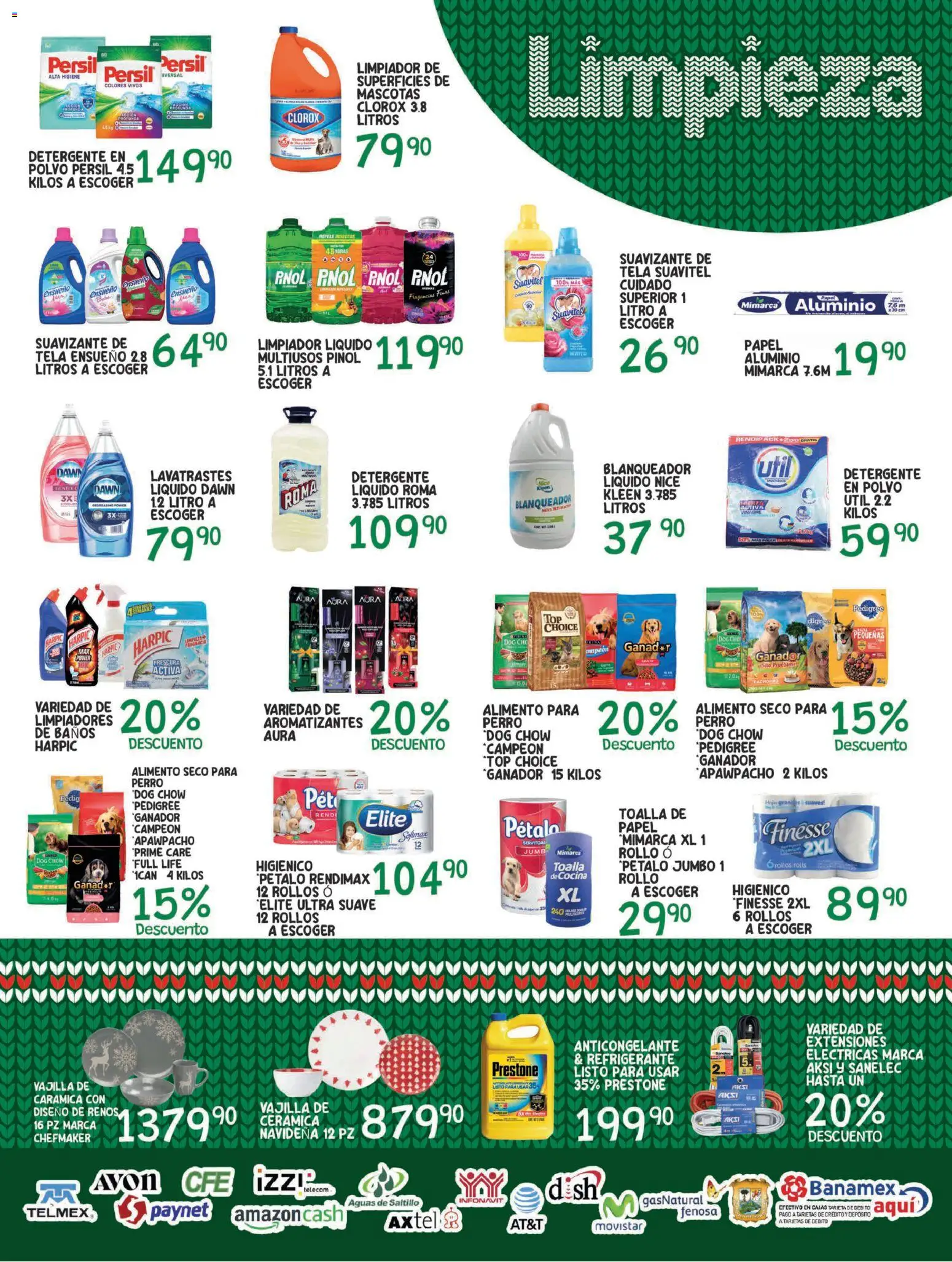 Nuevas ofertas de Alsuper válidas en toda la República Mexicana desde el 16.12.2025. ¡Encuentra las mejores ofertas en Alsuper folleto Saltillo! | Página: 5 | Productos: Detergente, Suavizante, Limpiador, Top