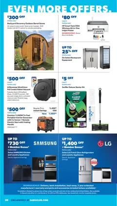 Preview of Sam's Club weekly ads valid from 18.03.2026 | Page: 20 | Products: Vacuum, Ink, Sensor, Starter