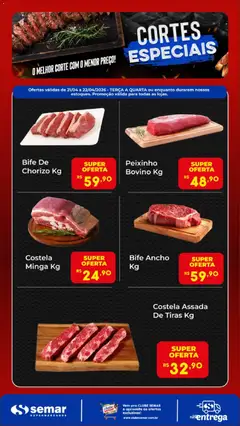 Semar Supermercado ofertas Cortes Especiais - Pré-Visualização do folheto da loja Semar Supermercado, válido de 21.04.2026
